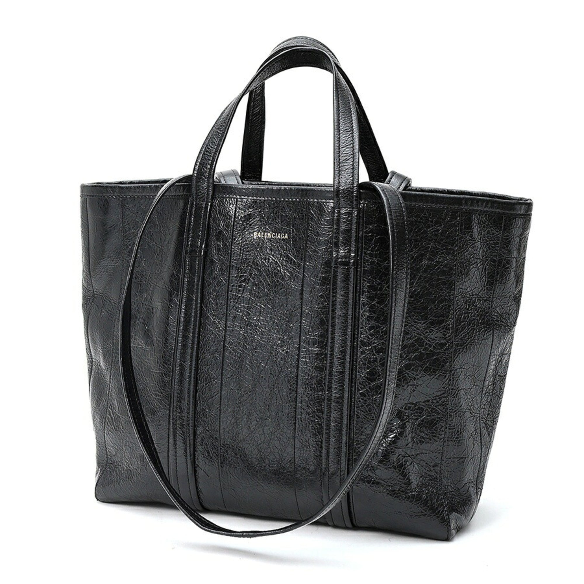 Balenciaga Black Leather Tote Bag (Pre-Owned)