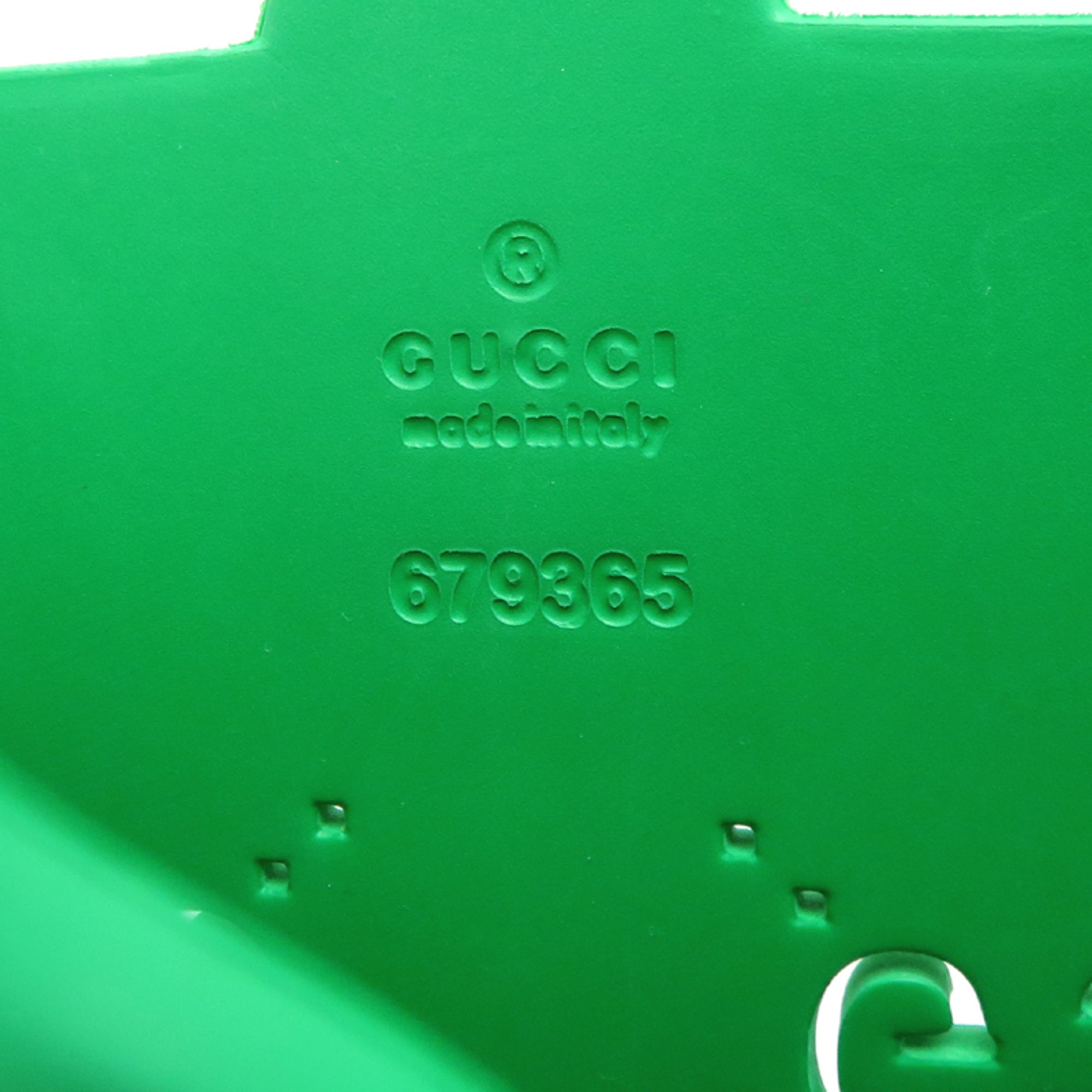 Gucci Green Rubber Tote Bag (Pre-Owned)