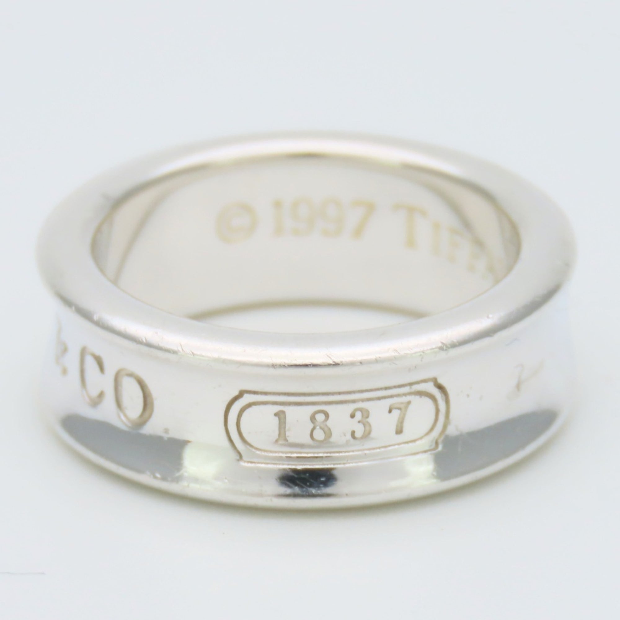 Tiffany Silver Silver 925 Band Ring (Pre-Owned)