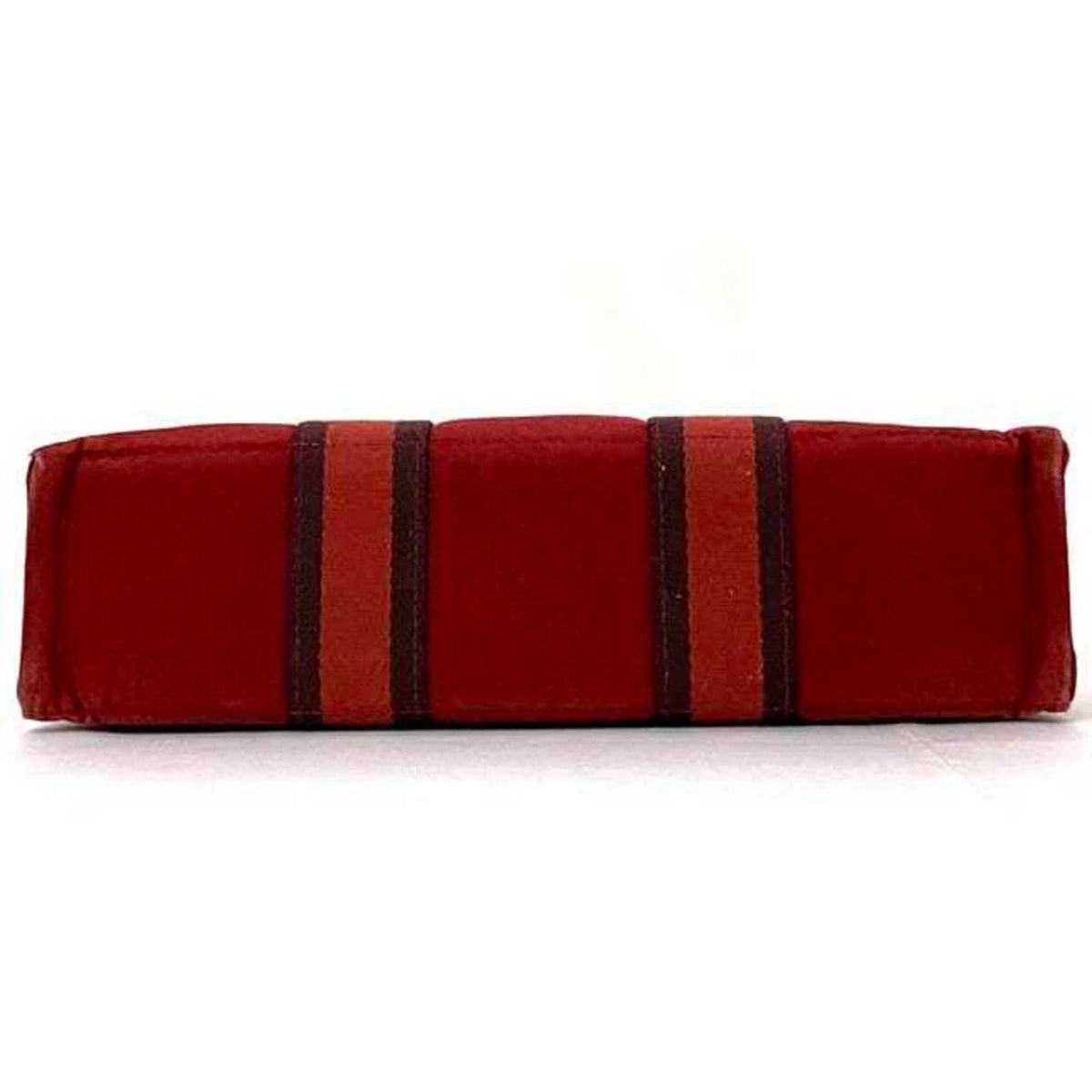 Hermes Red Color Canvas Handbag (Pre-Owned)