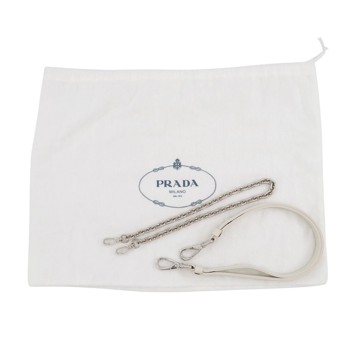Prada White Leather Shoulder Bag (Pre-Owned)