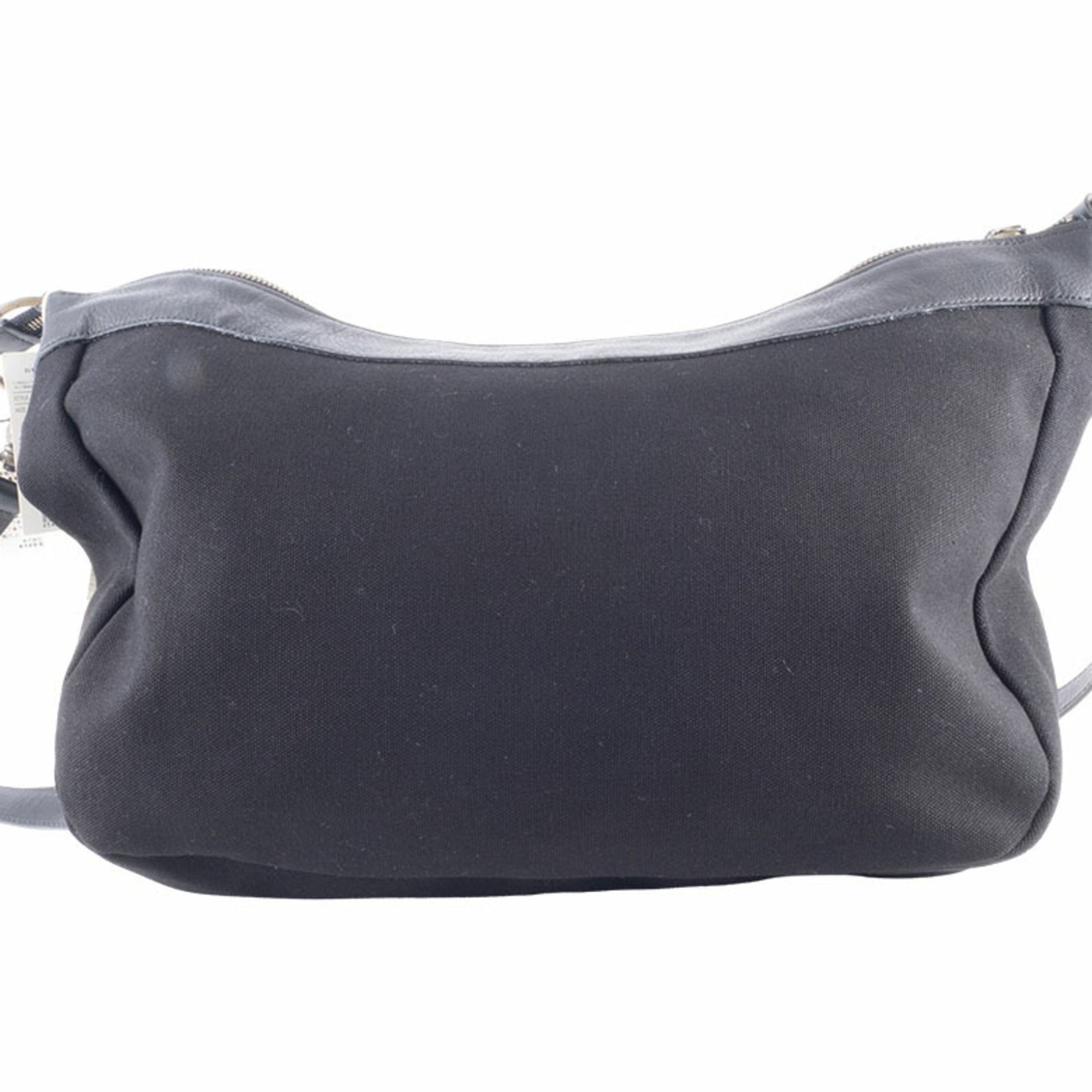 Burberry Black Canvas Leather Shoulder Bag (Pre-Owned)