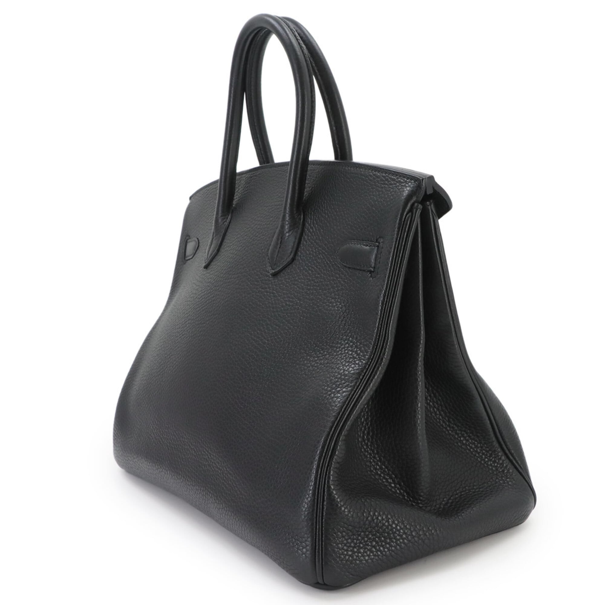 Hermes Black Togo Leather Handbag (Pre-Owned)