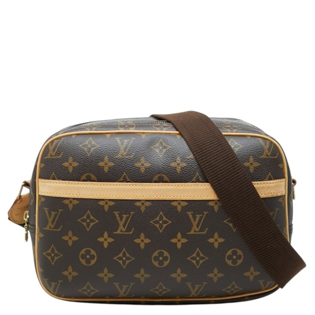 Louis Vuitton Brown Pvc Leather Shoulder Bag (Pre-Owned)