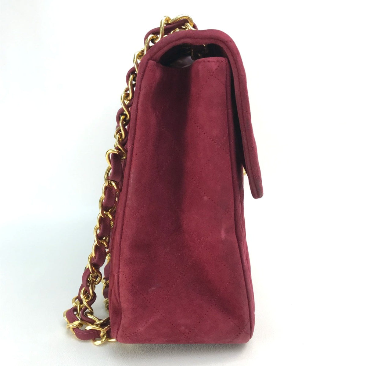 Chanel Red Leather Shoulder Bag (Pre-Owned)