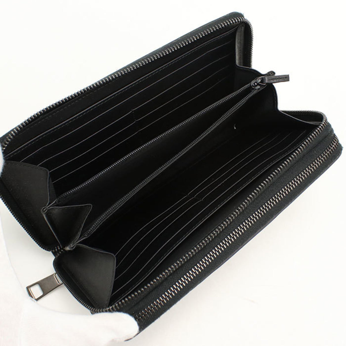 Gucci Black Pvc Long Wallet (Bi-Fold) (Pre-Owned)
