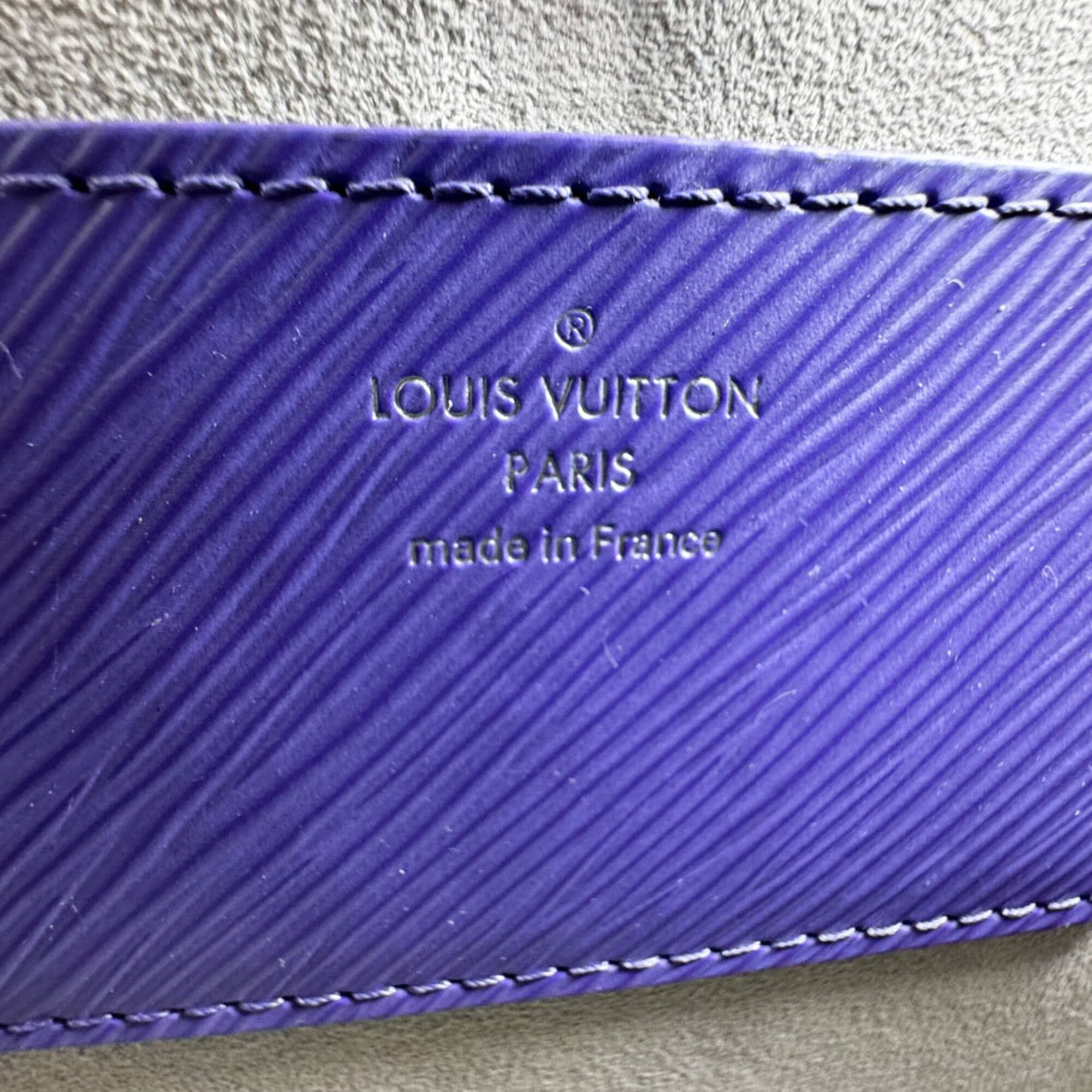 Louis Vuitton Gray Purple Yellow Epi Leather Shoulder Bag (Pre-Owned)