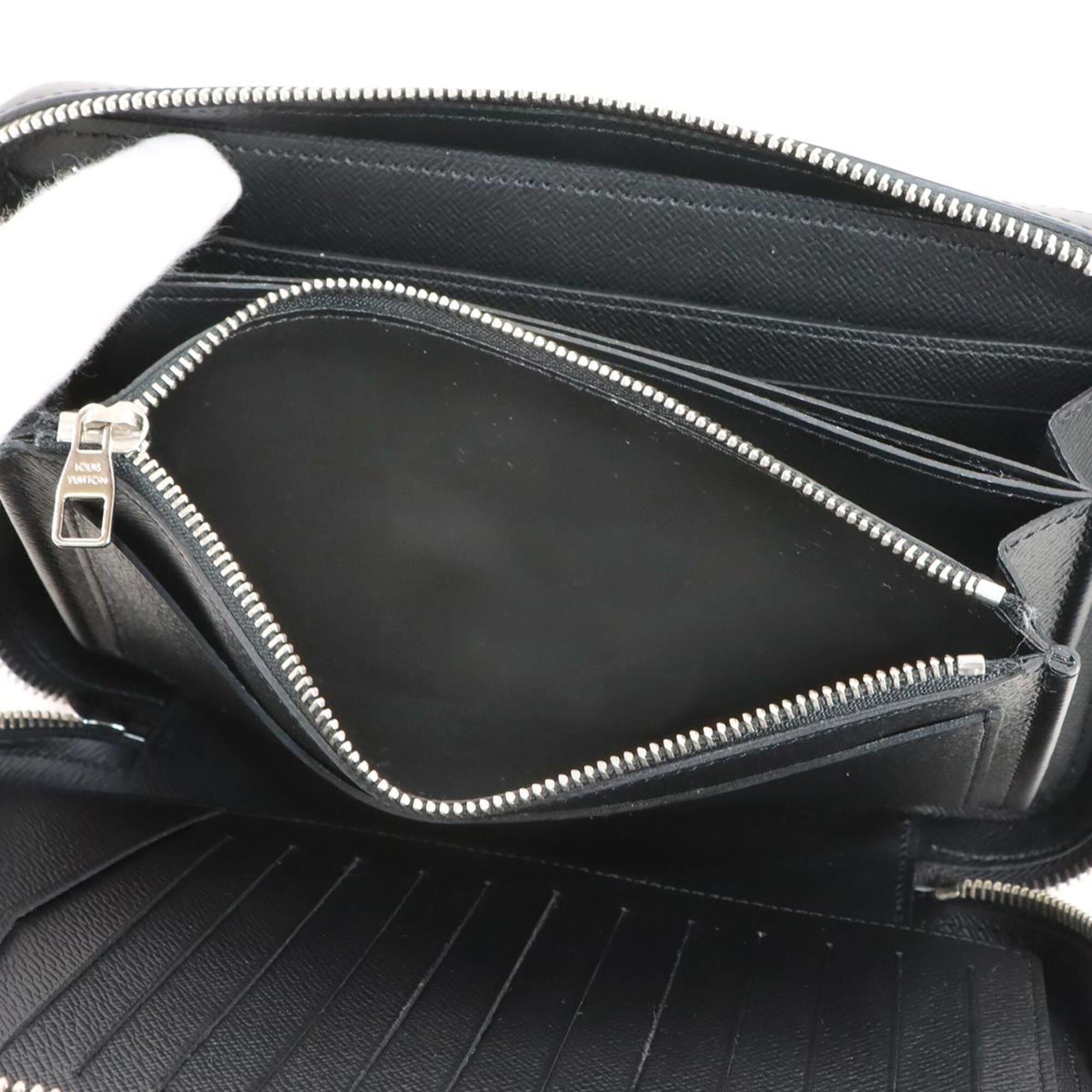 Louis Vuitton Black Noir Epi Leather Long Wallet (Bi-Fold) (Pre-Owned)