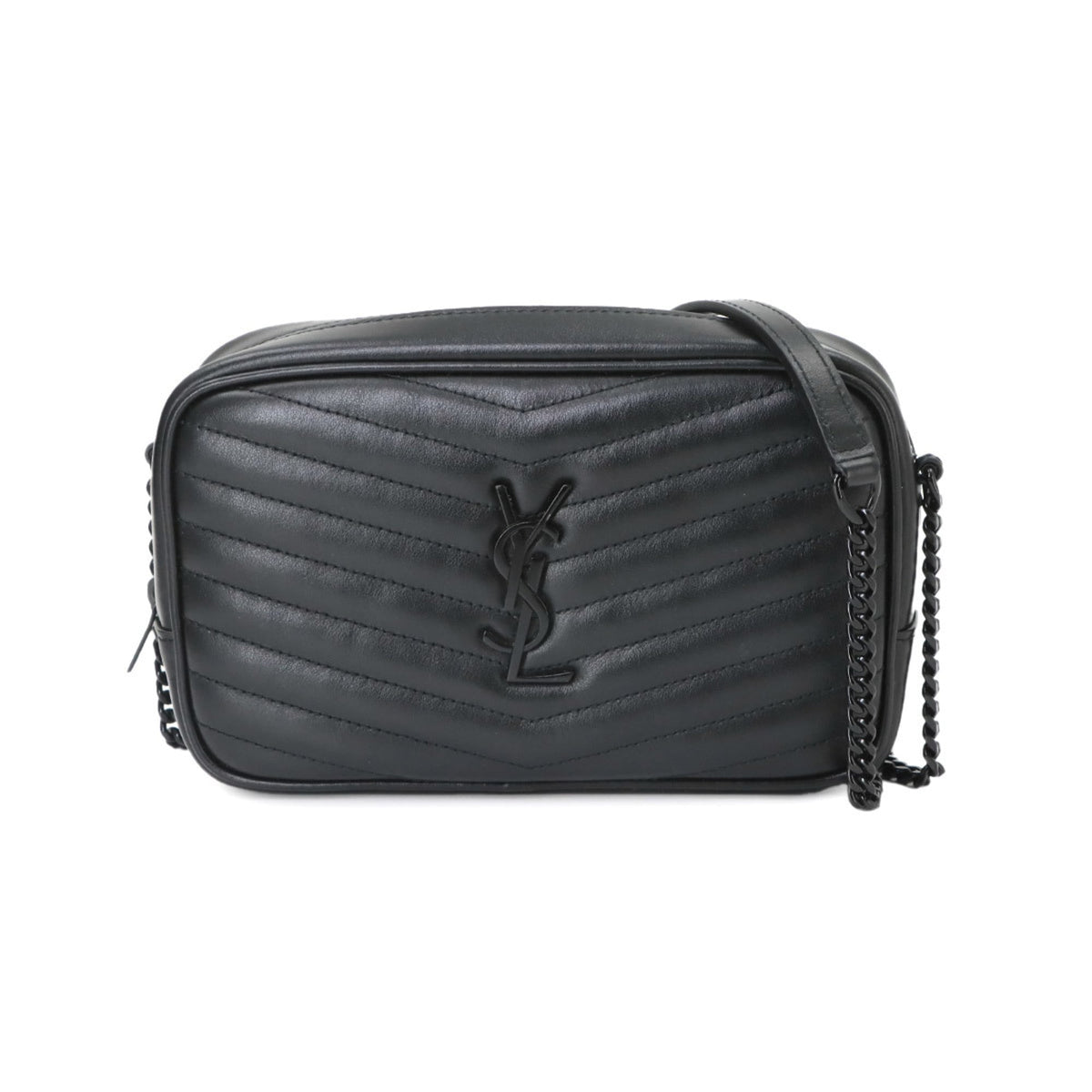 Saint Laurent Black Leather Shoulder Bag (Pre-Owned)
