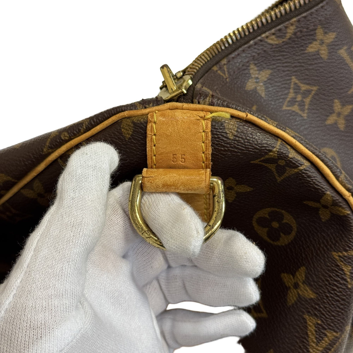Louis Vuitton Brown Monogram Canvas Boston Bag Shoulder Bag (Pre-Owned)