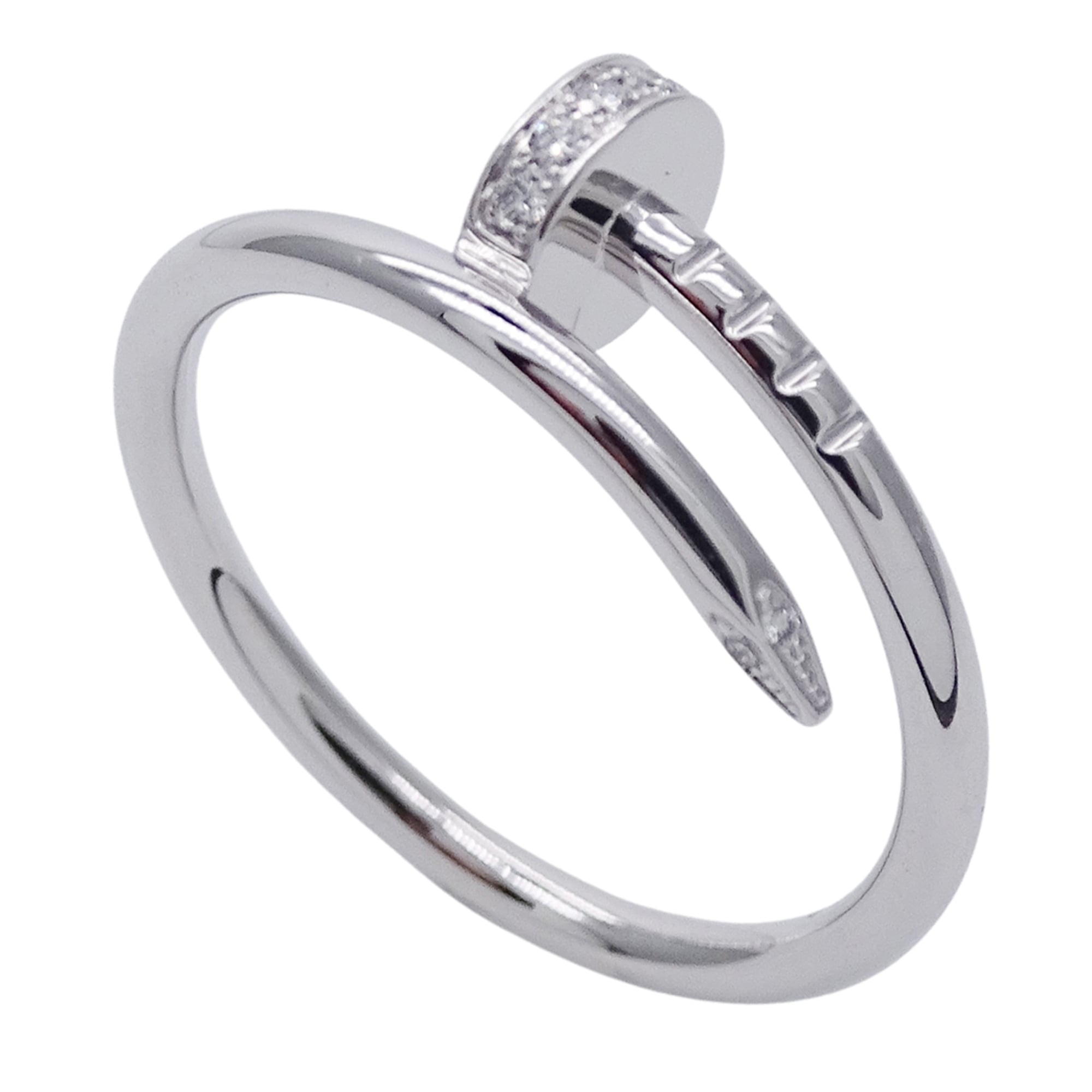 Cartier White Gold White Gold (18K) Band Ring (Pre-Owned)