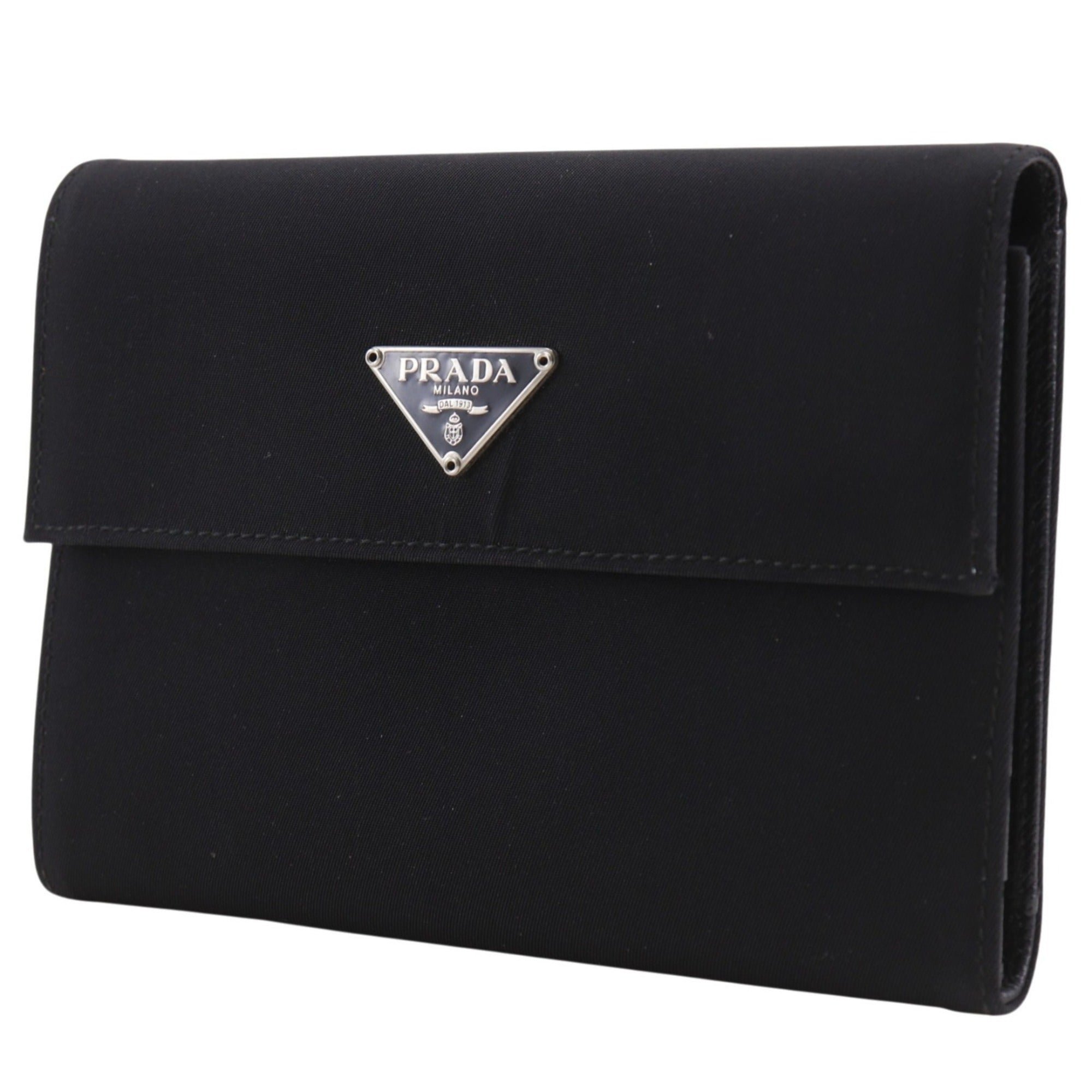 Prada Black Nylon Wallet (Tri-Fold) (Pre-Owned)