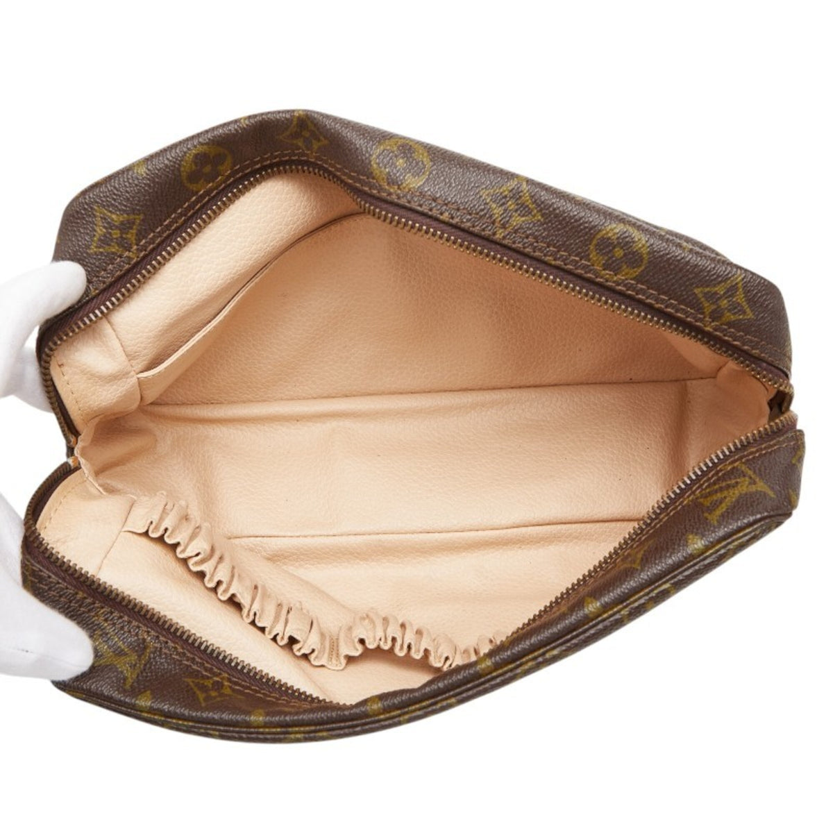 Louis Vuitton Brown Pvc Leather Clutch Bag (Pre-Owned)