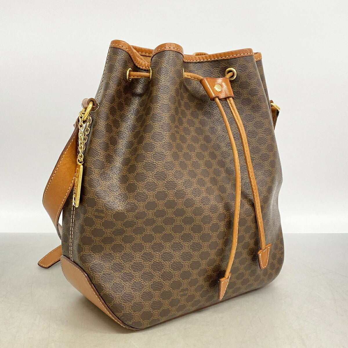 Celine Brown Pvc Shoulder Bag (Pre-Owned)