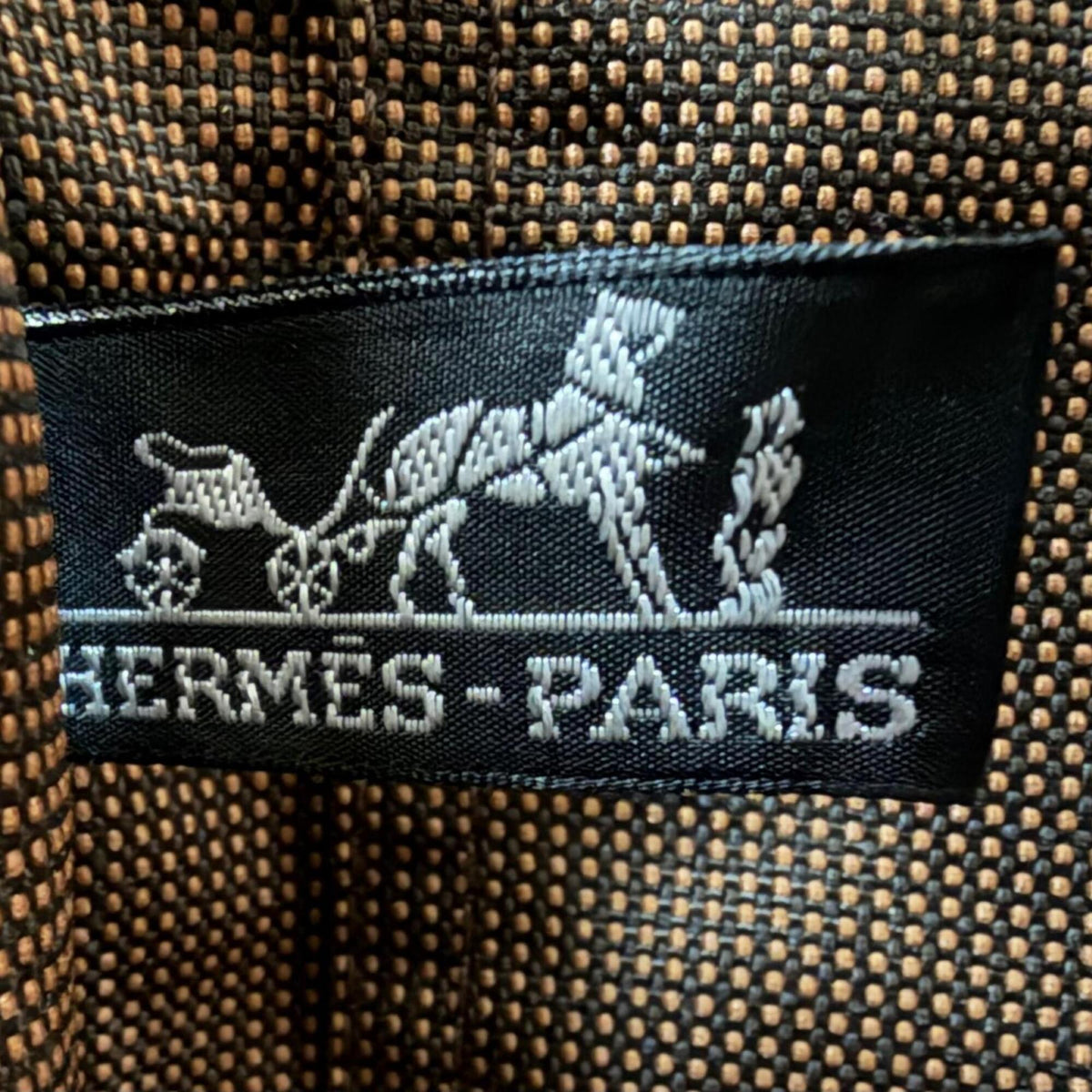 Hermes Brown Polyamide Polyester Shoulder Bag (Pre-Owned)