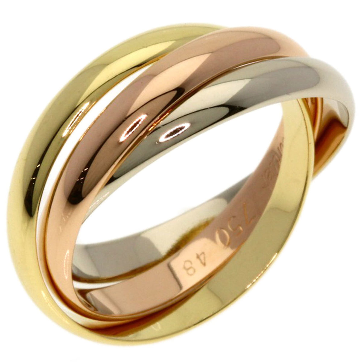 Cartier Yellow Gold (18K) Pink Gold (18K) White Gold (18K) Band Ring (Pre-Owned)
