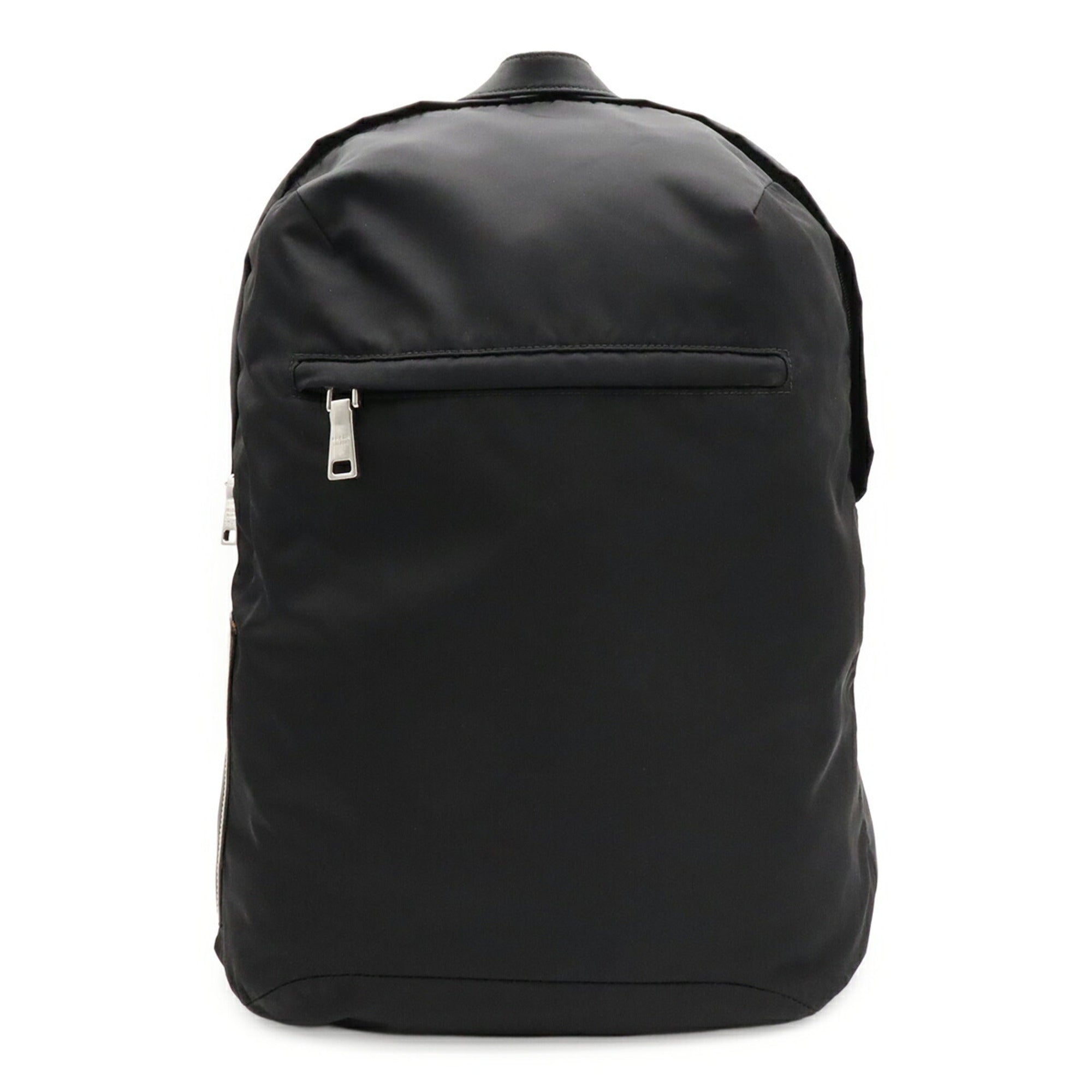 Prada Black Nero Nylon Leather Backpack (Pre-Owned)