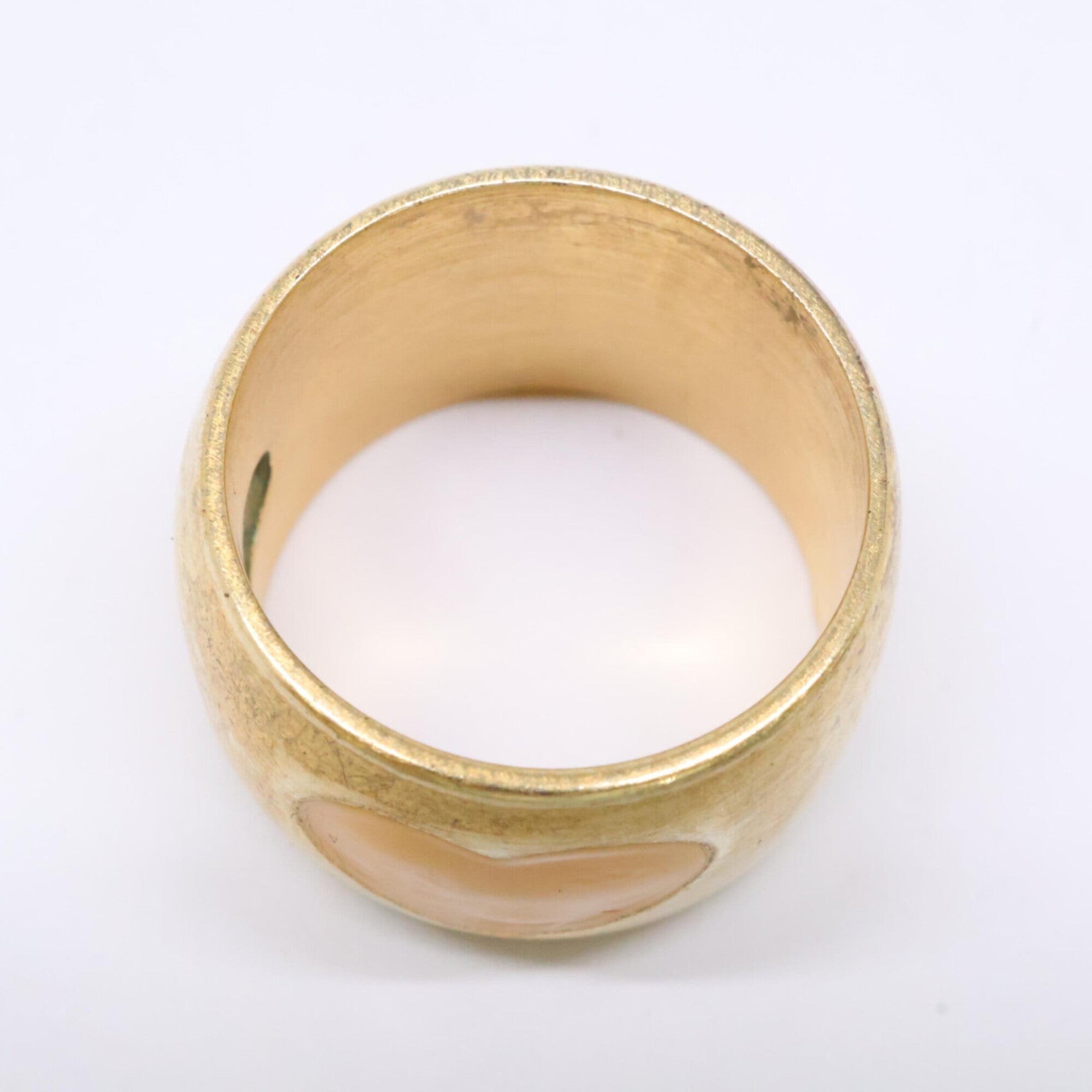 Chanel Gold Metal Band Ring (Pre-Owned)