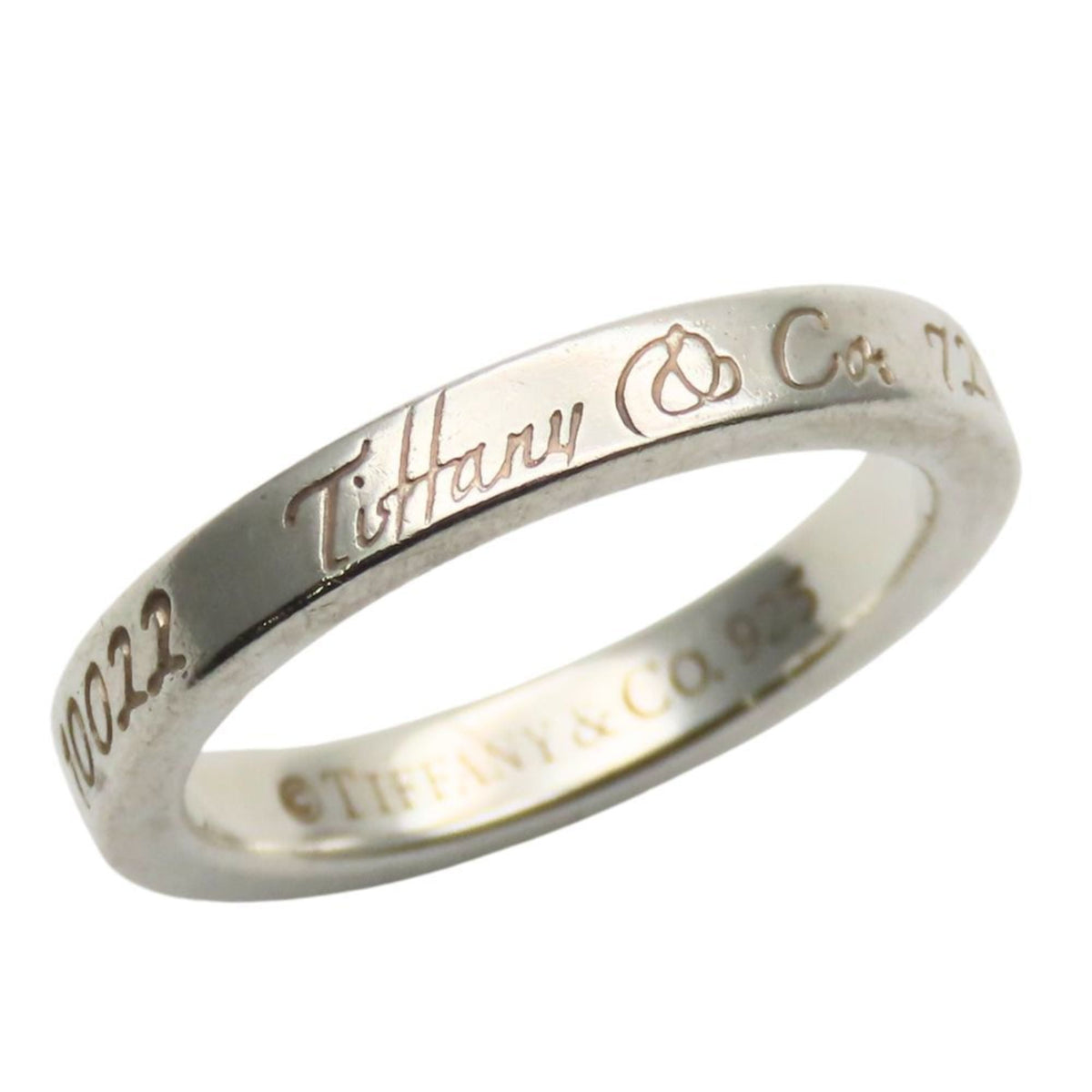 Tiffany Silver Silver 925 Band Ring (Pre-Owned)