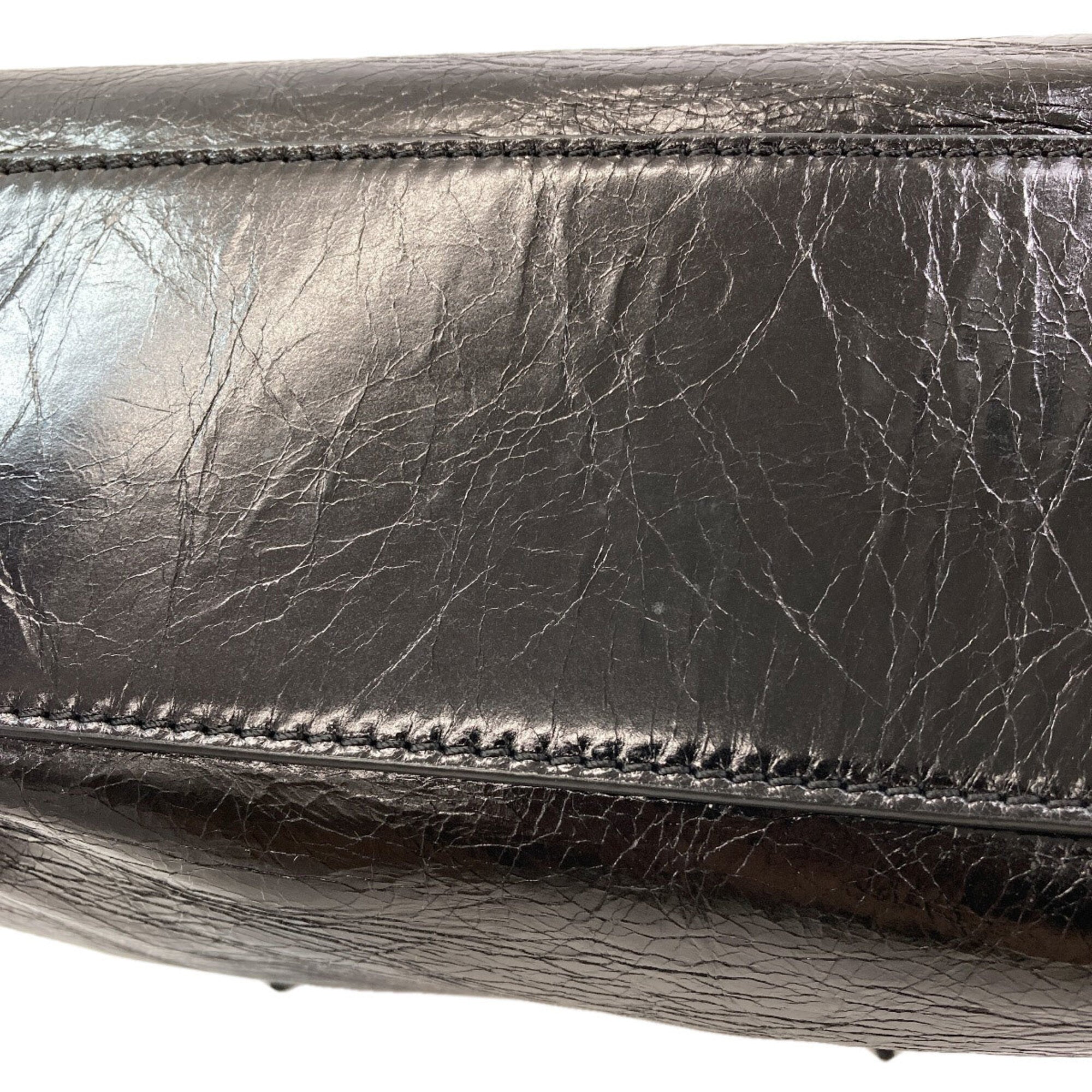 Tod's Black Leather Handbag (Pre-Owned)