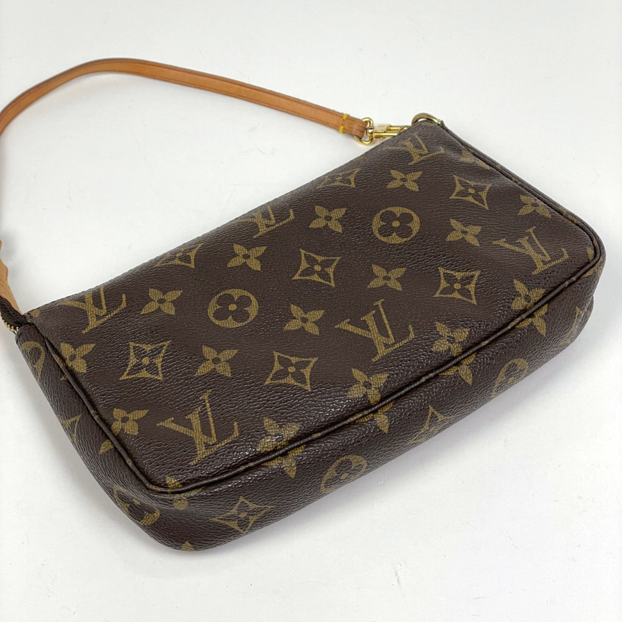Louis Vuitton Monogram Brown Monogram Pochette Pouch (Pre-Owned)