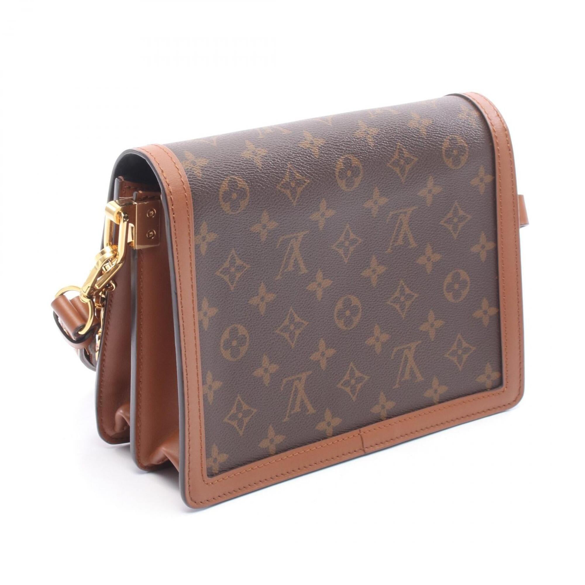 Louis Vuitton Beige Brown Monogram Reverse Coated Canvas Leather Handbag Shoulder Bag (Pre-Owned)