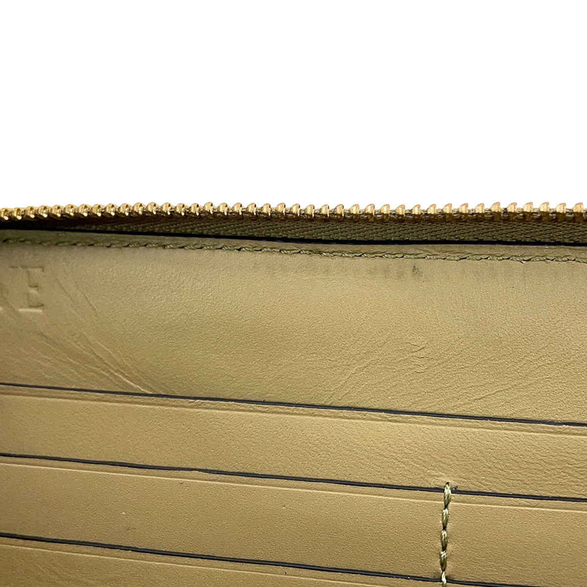 Loewe Beige Brown Leather Long Wallet (Bi-Fold) (Pre-Owned)