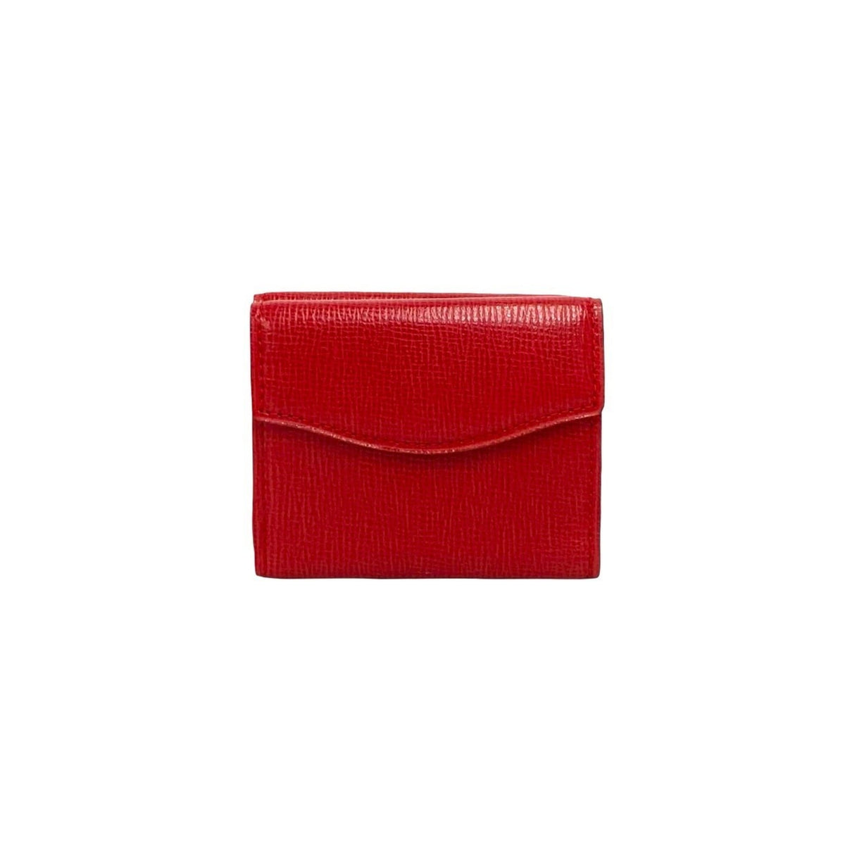 Christian Dior Red Color Leather Wallet (Tri-Fold) (Pre-Owned)