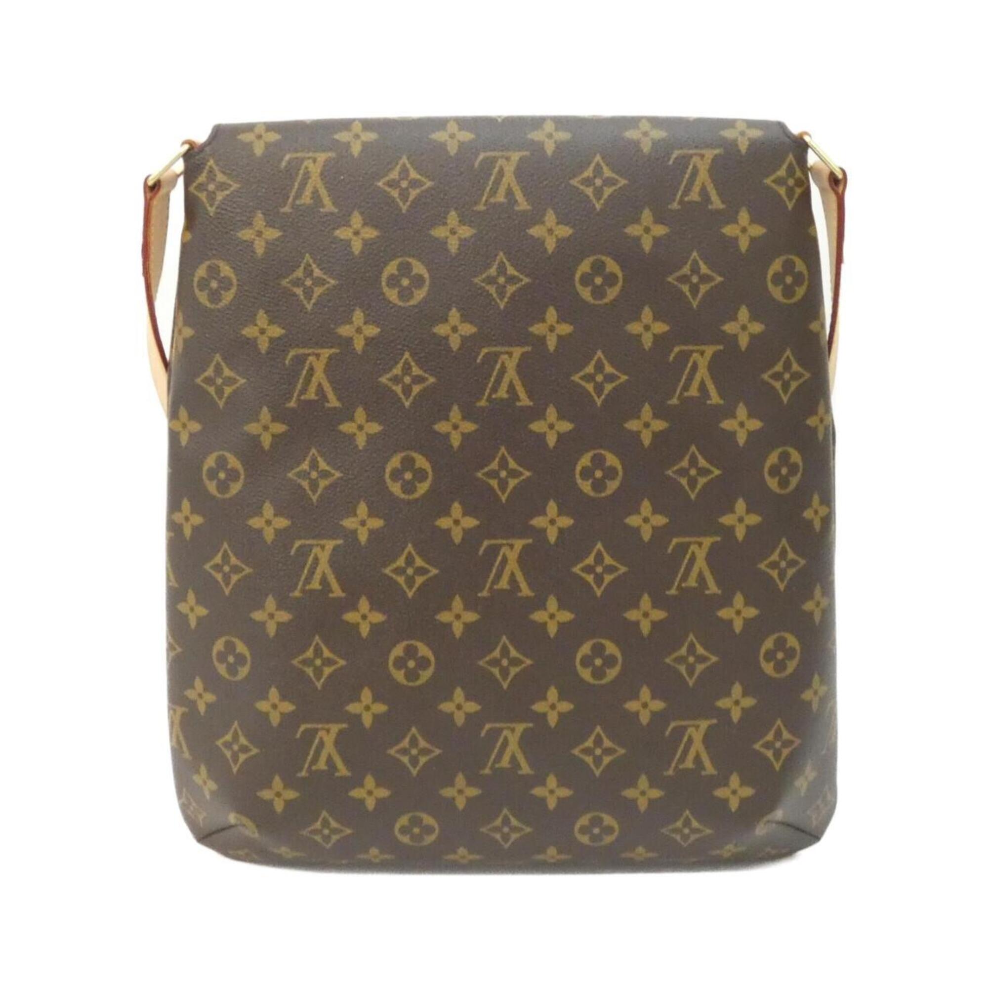 Louis Vuitton Marron Monogram Coated Canvas Shoulder Bag (Pre-Owned)