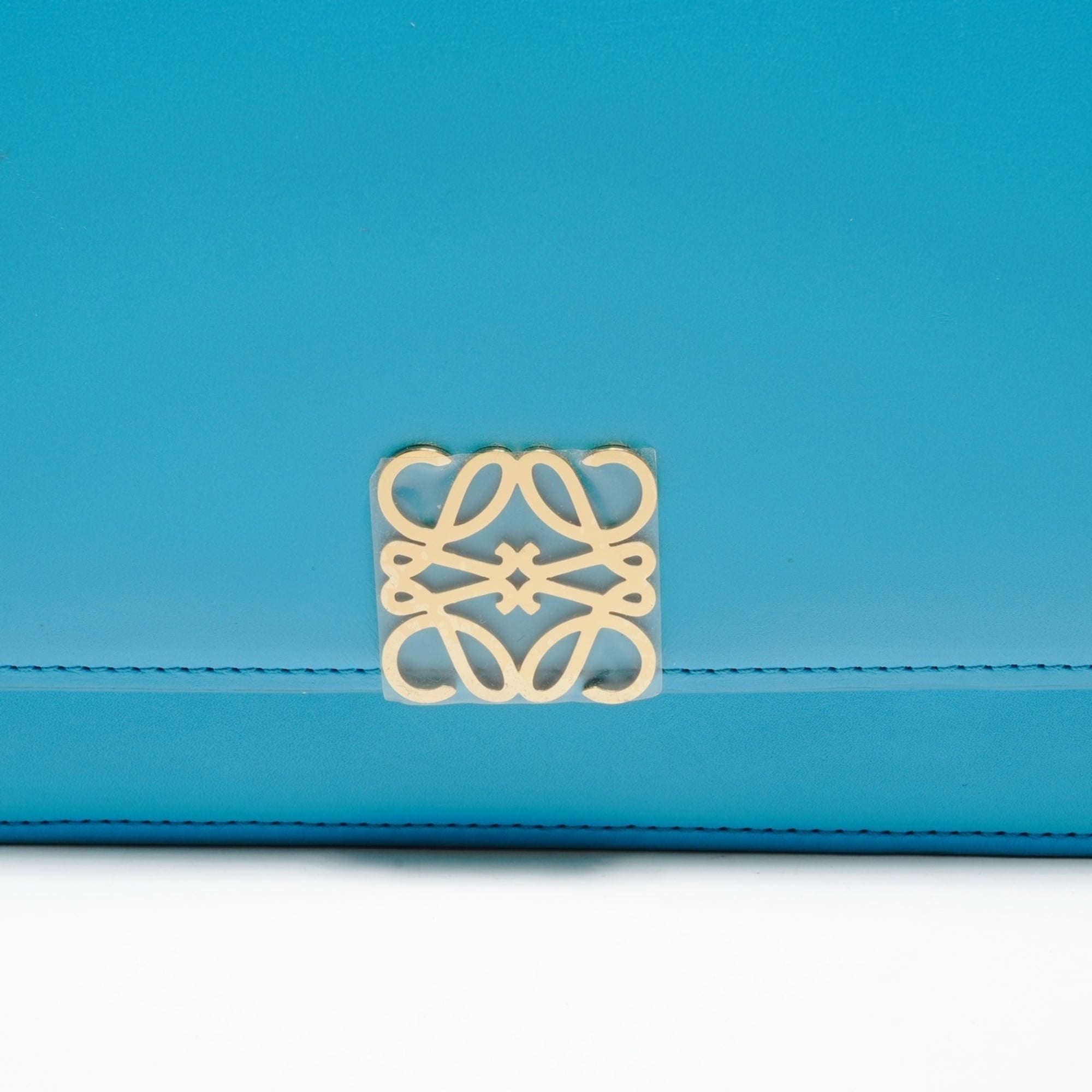 Loewe Blue Leather Shoulder Bag (Pre-Owned)