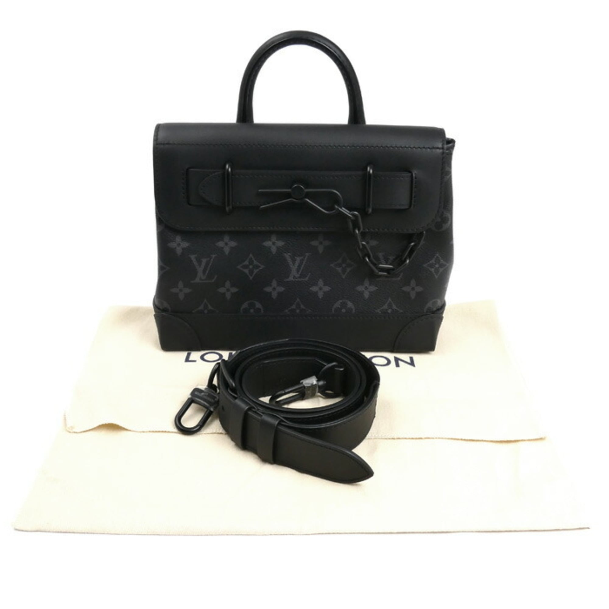 Louis Vuitton Black Monogram Eclipse Monogram Eclipse Shoulder Bag (Pre-Owned)