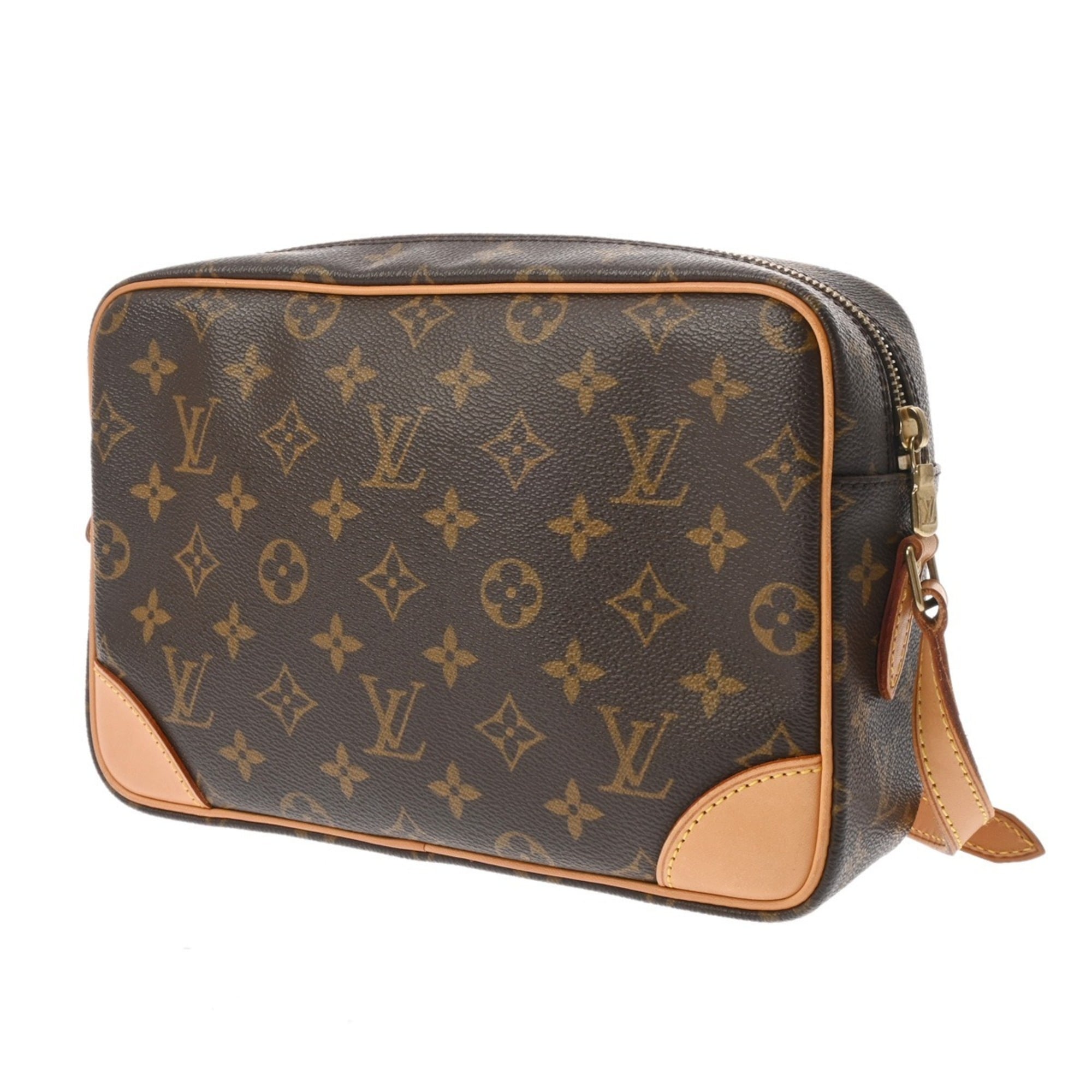 Louis Vuitton Brown Monogram Canvas Shoulder Bag (Pre-Owned)