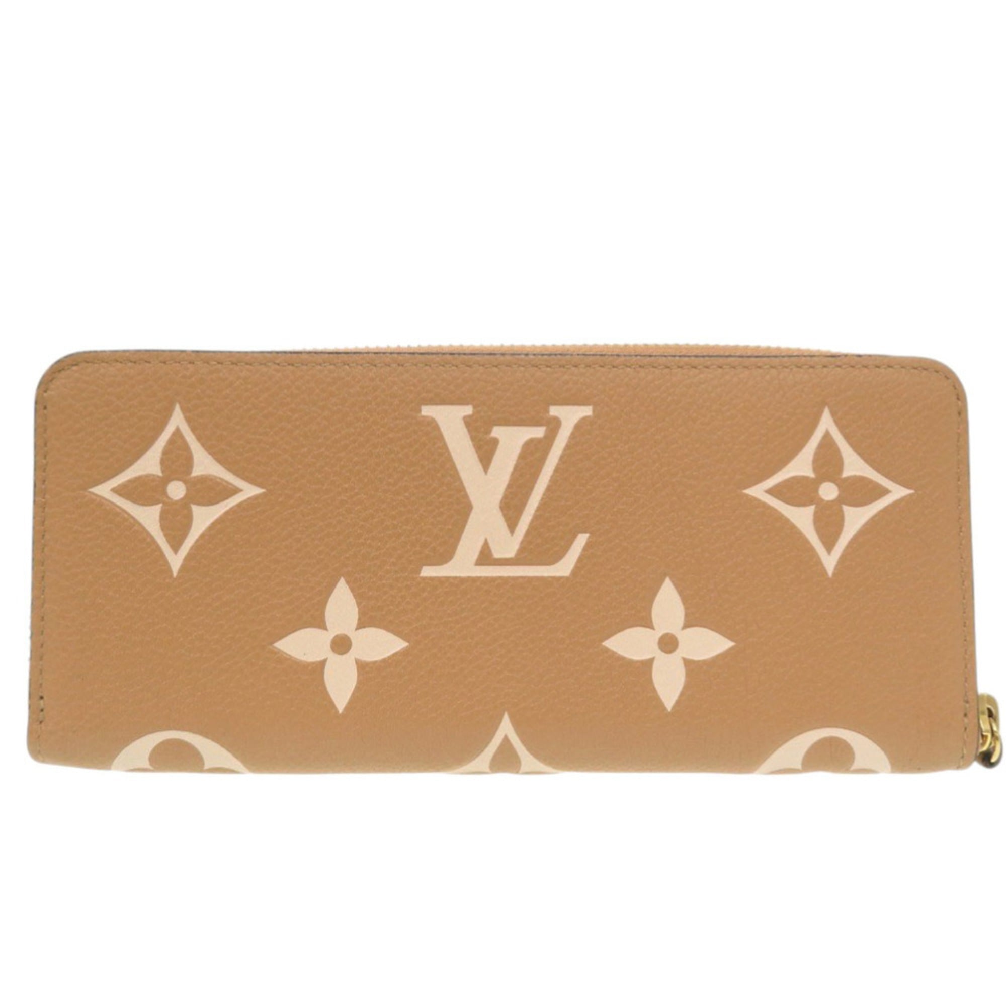Louis Vuitton Beige Monogram Empreinte Long Wallet (Bi-Fold) (Pre-Owned)