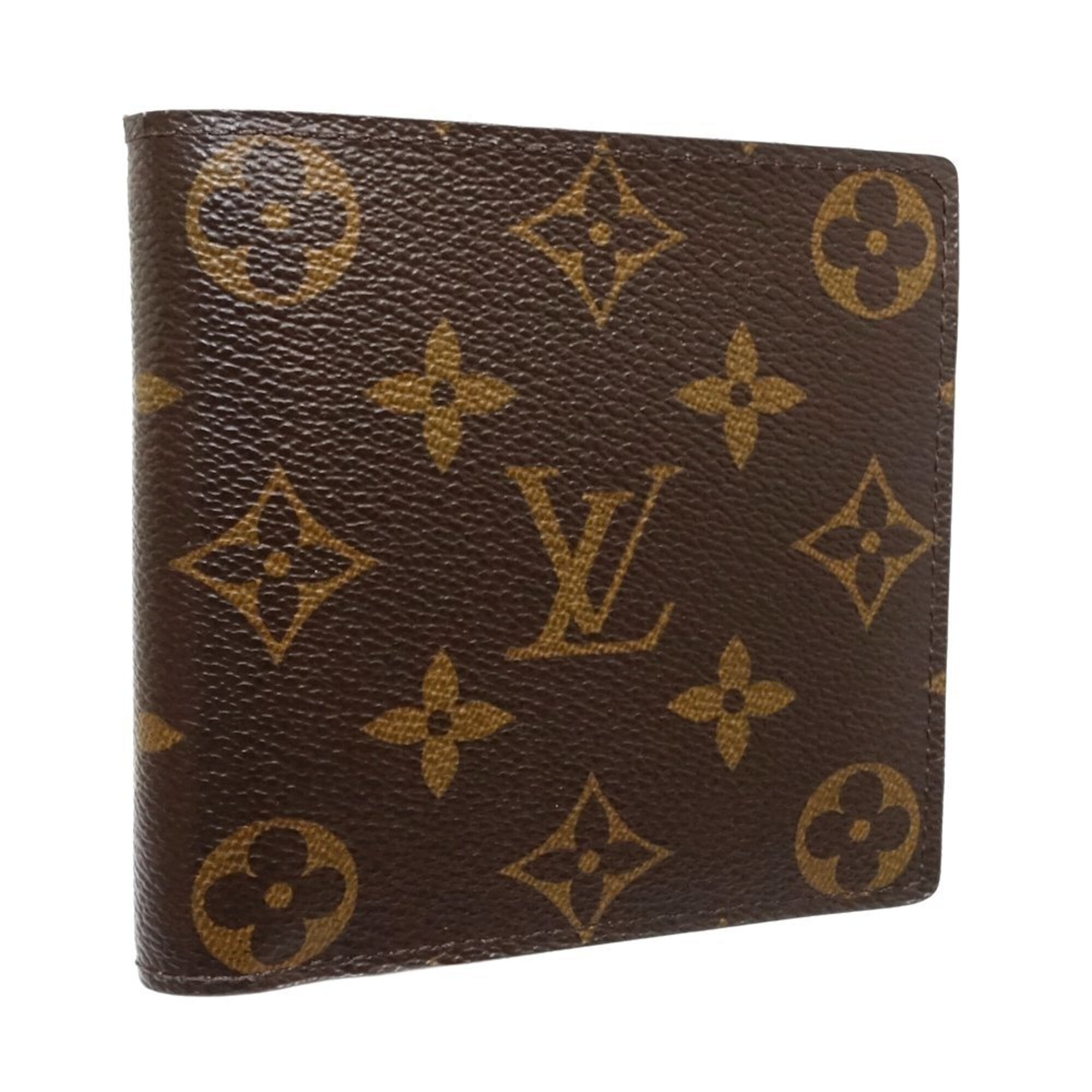 Louis Vuitton Brown Monogram Canvas Wallet (Bi-Fold) (Pre-Owned)