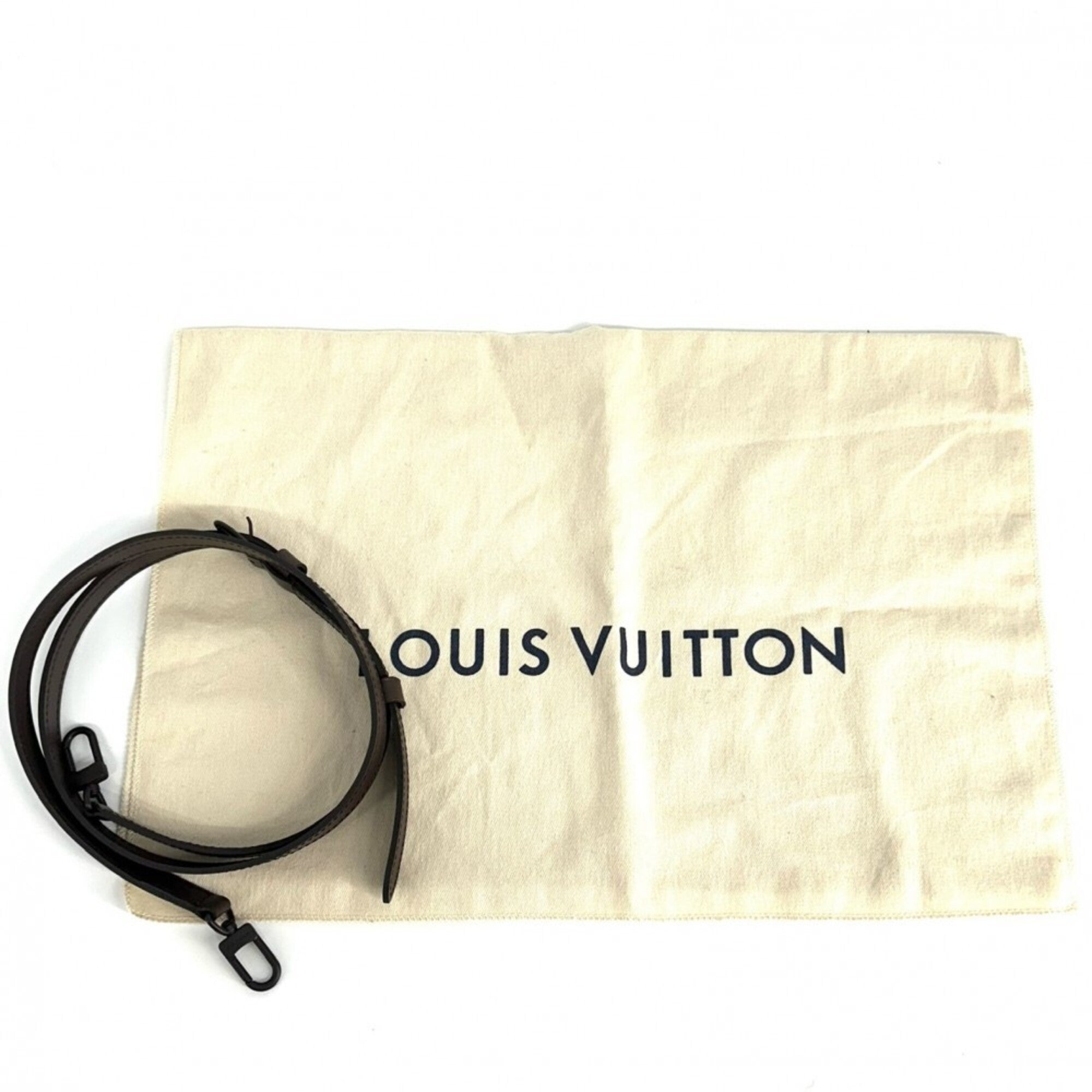 Louis Vuitton Brown Green Monogram Canvas Handbag Shoulder Bag (Pre-Owned)