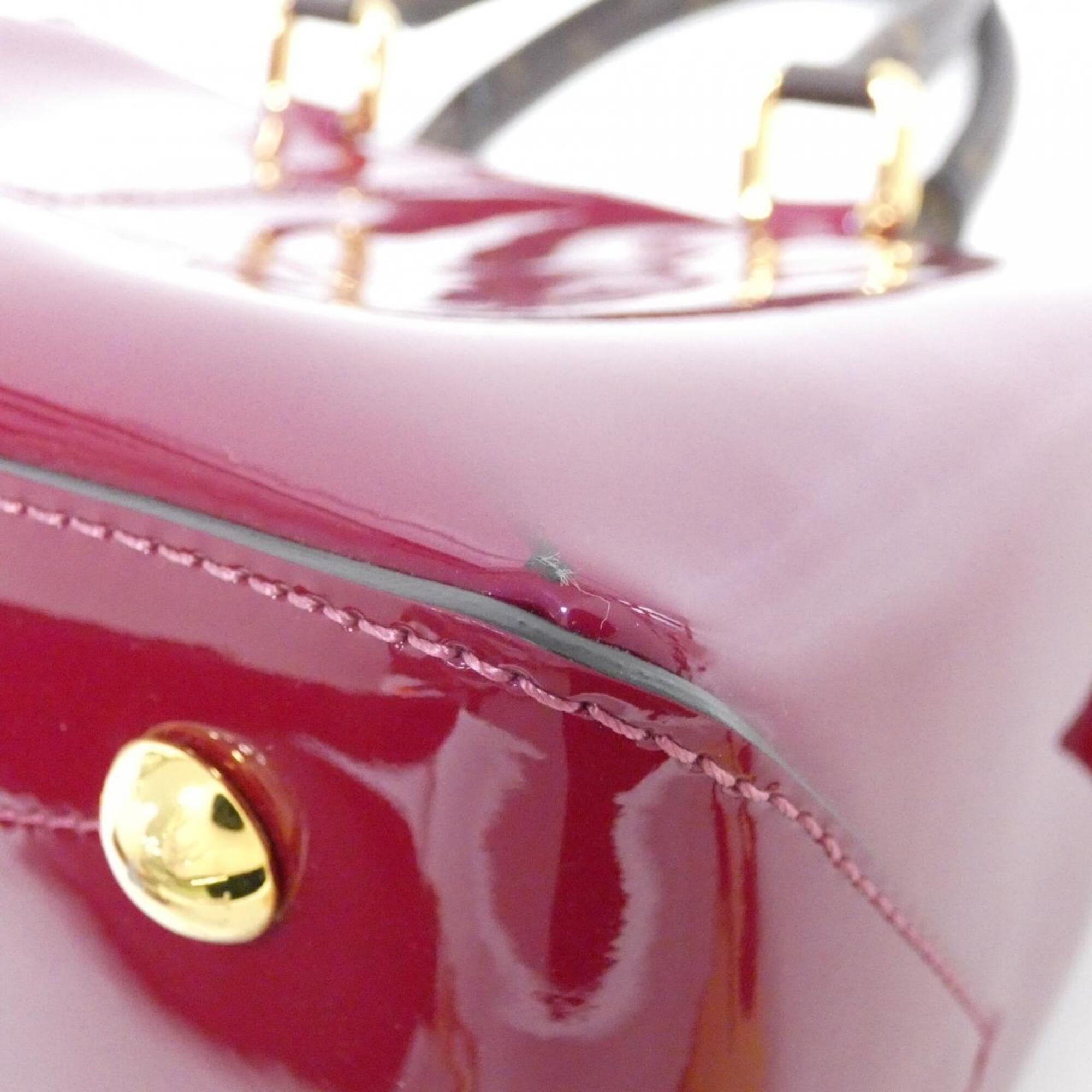 Louis Vuitton Magenta Pink Leather Handbag (Pre-Owned)