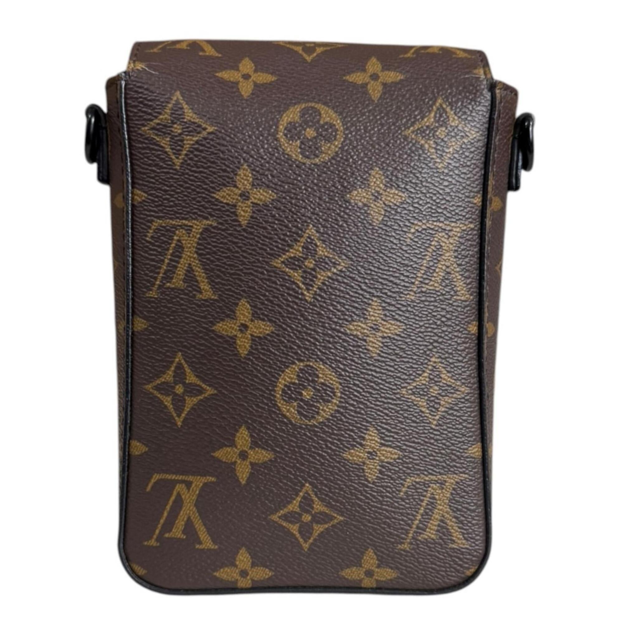 Louis Vuitton Monogram Macassar Black Brown Shoulder Bag (Pre-Owned)