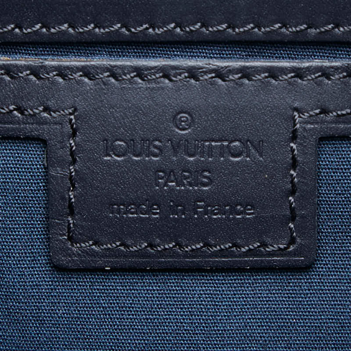 Louis Vuitton Navy Canvas Leather Backpack (Pre-Owned)