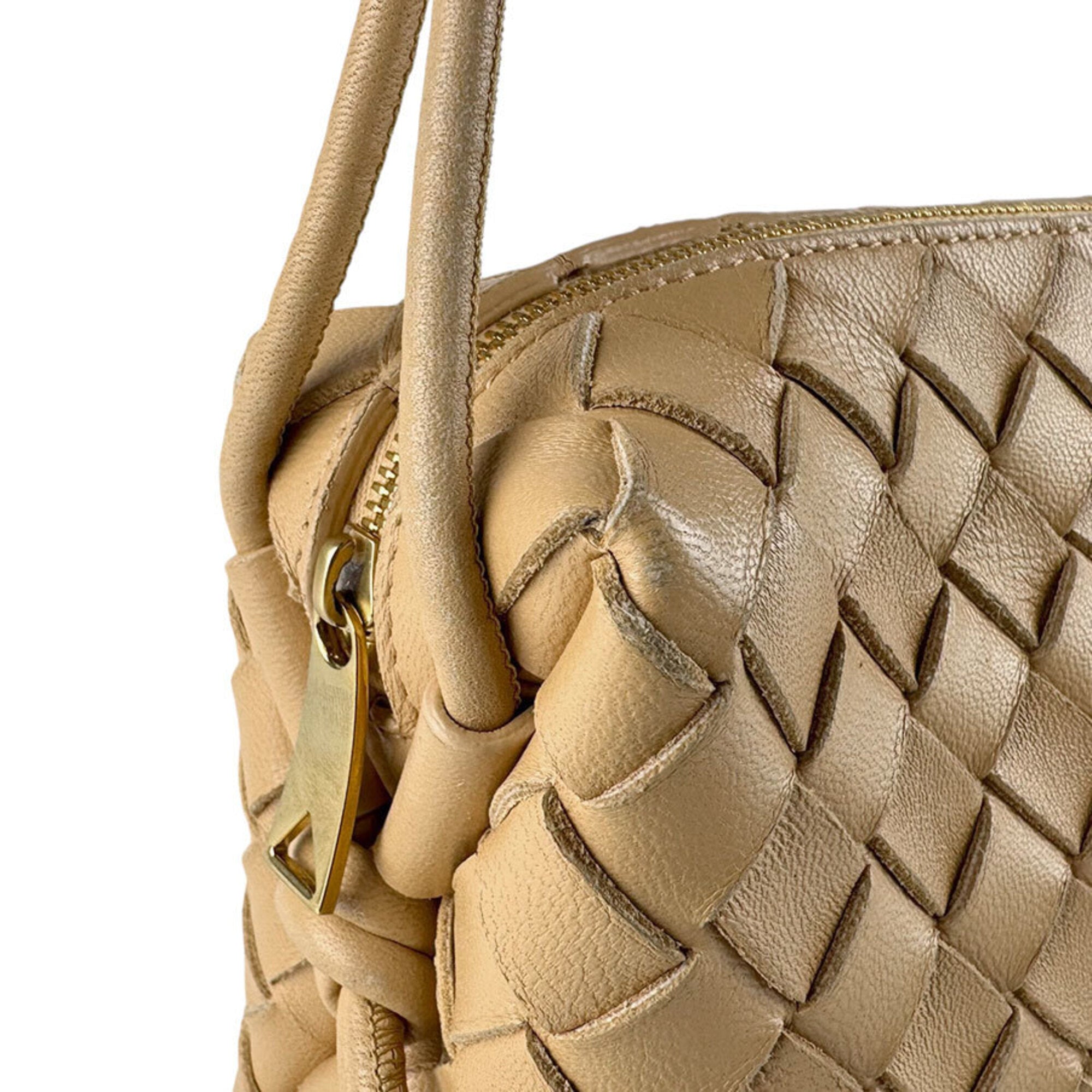 Bottega Veneta Beige Leather Shoulder Bag (Pre-Owned)