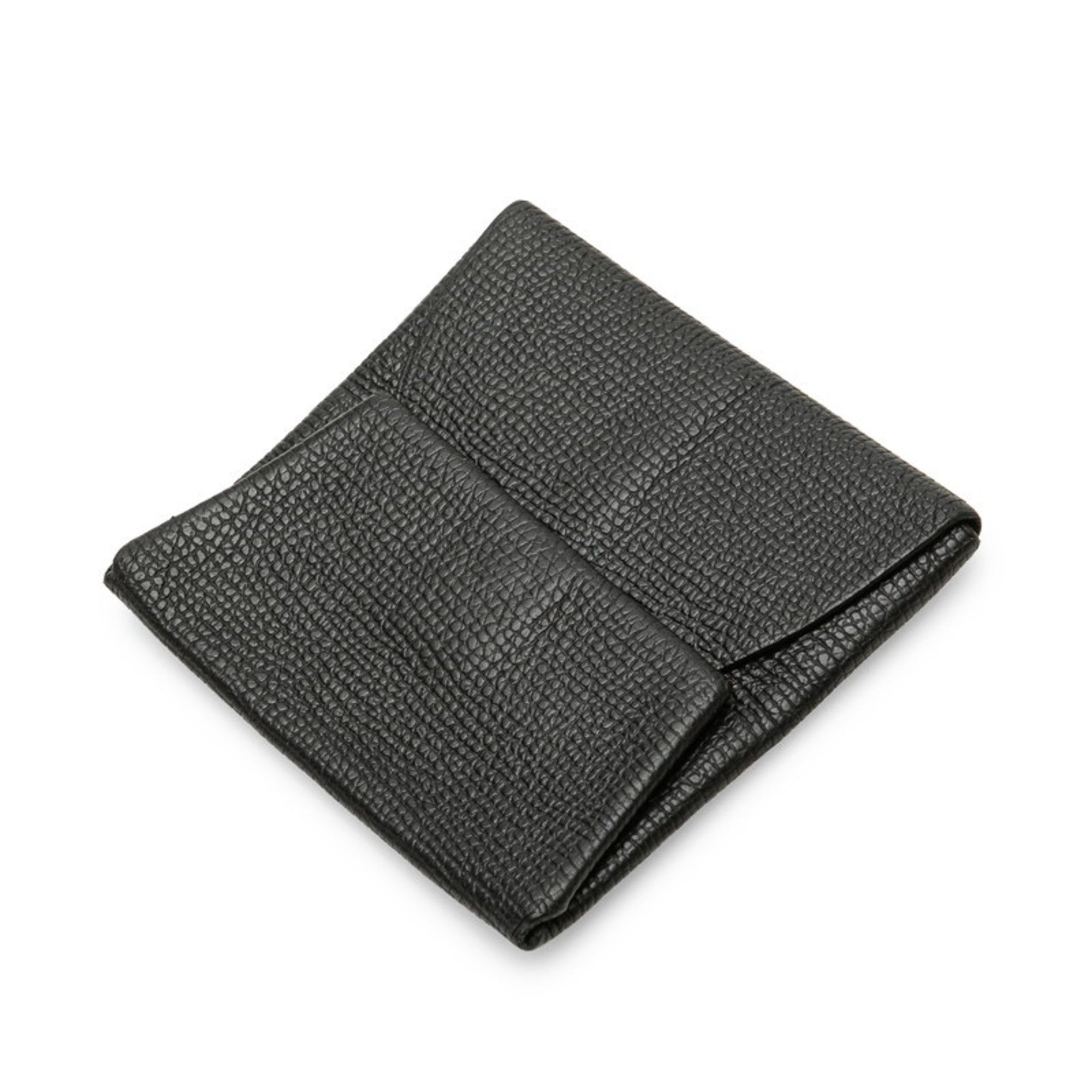 Hermes Bastia Black Epsom Leather Coin Purse/Coin Case (Pre-Owned)