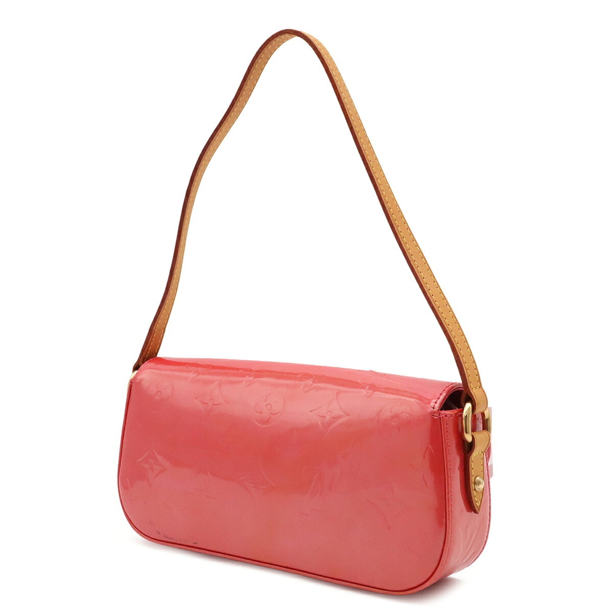Louis Vuitton Monogram Vernis Framboise Leather Handbag Pochette (Pre-Owned)