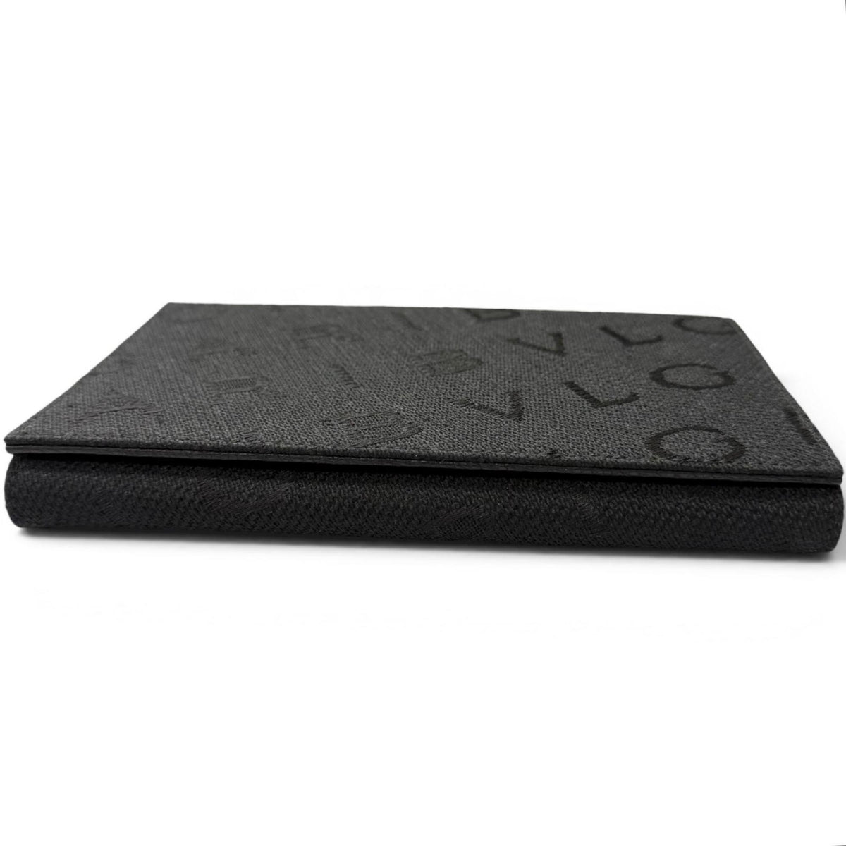 Bvlgari Black Canvas Leather Chain/Shoulder Wallet (Pre-Owned)