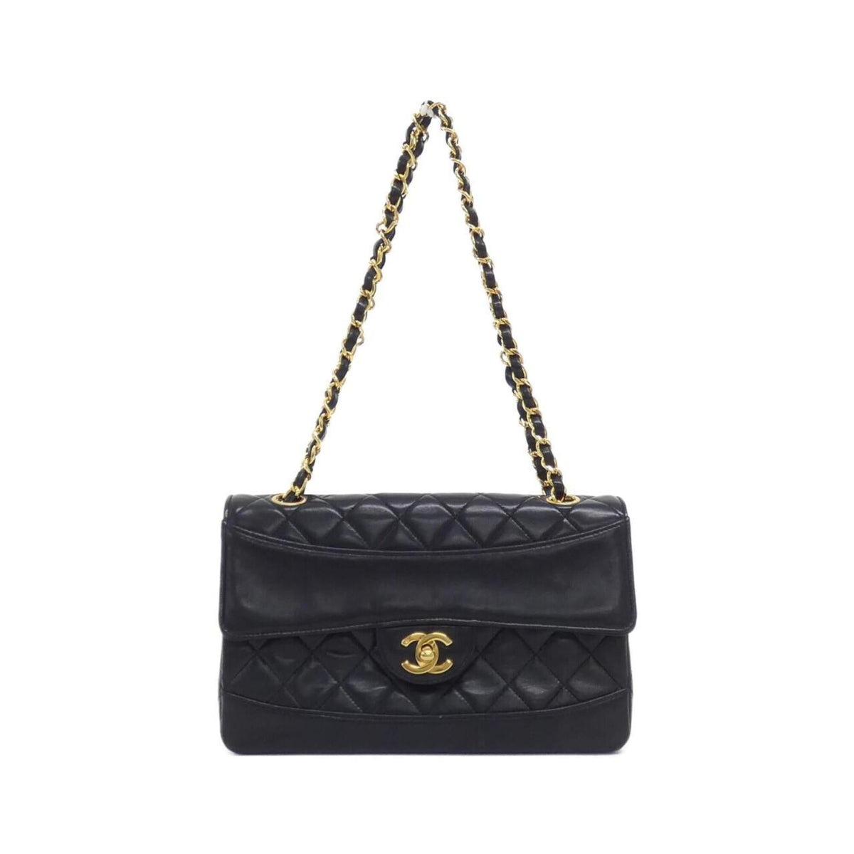 Chanel Black Leather Shoulder Bag (Pre-Owned)
