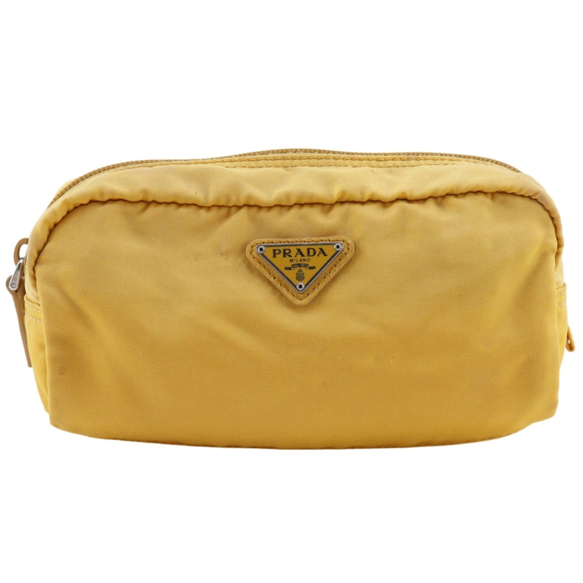 Prada Yellow Nylon Pouch (Pre-Owned)
