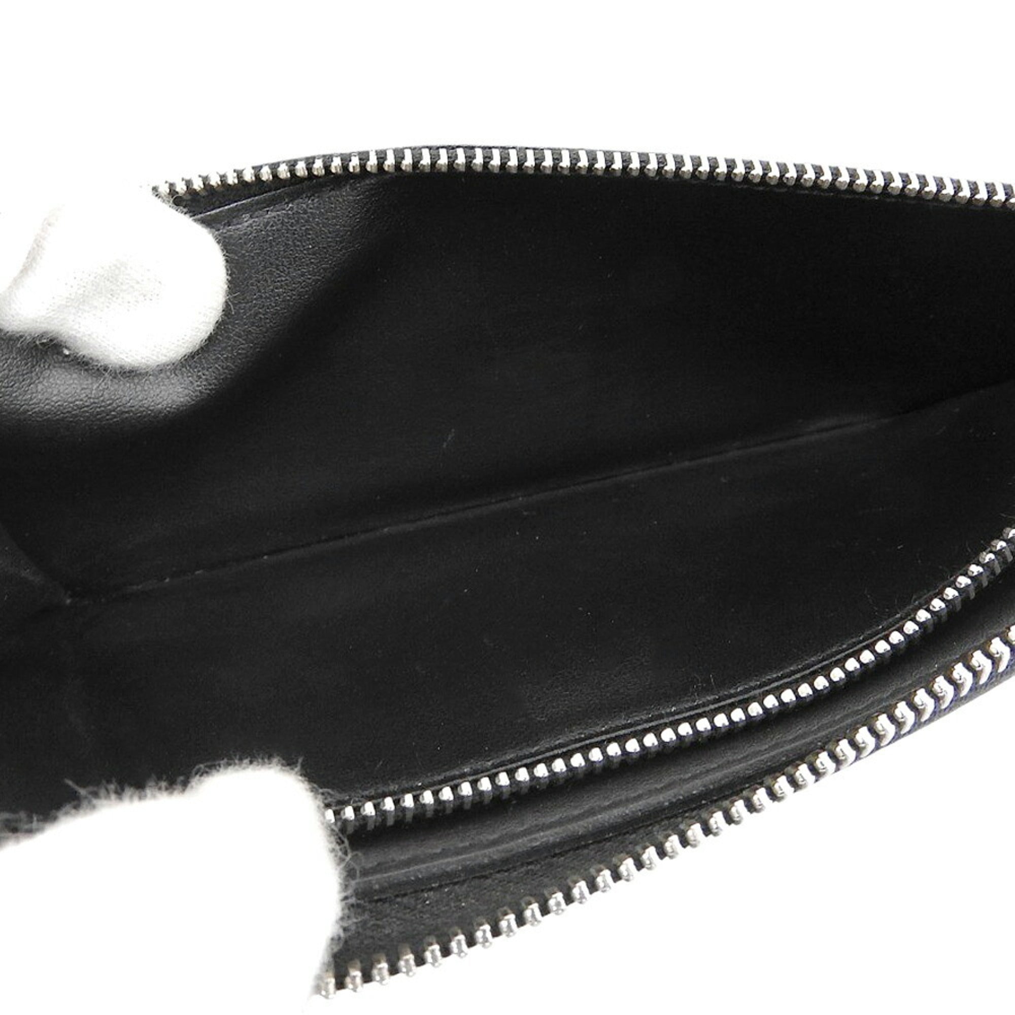 Louis Vuitton Black Leather Long Wallet (Bi-Fold) (Pre-Owned)