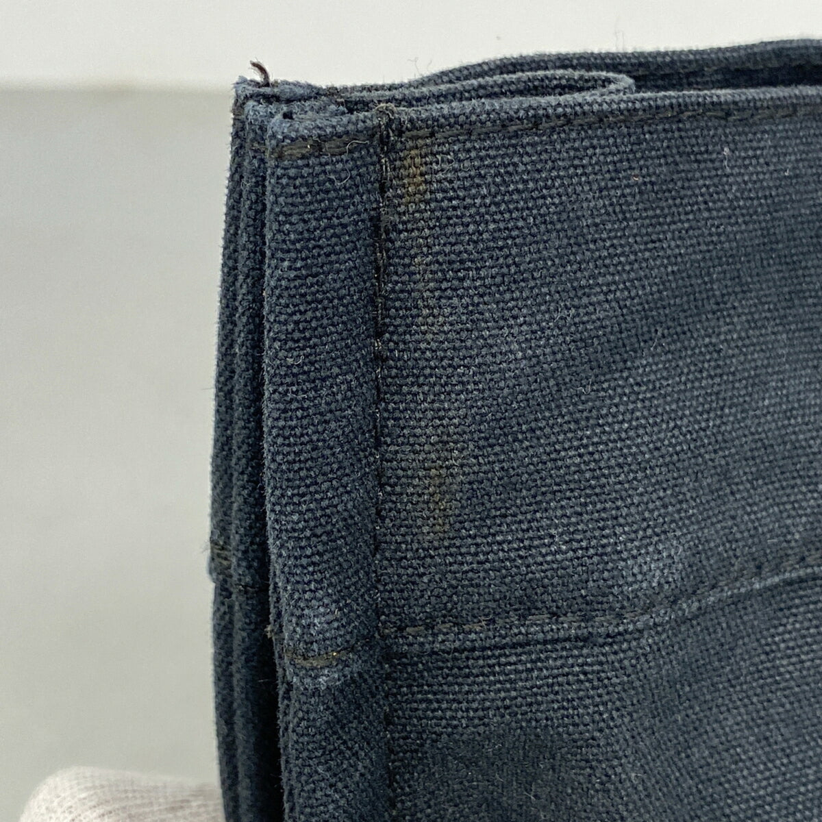 Hermes Black Canvas Tote Bag (Pre-Owned)