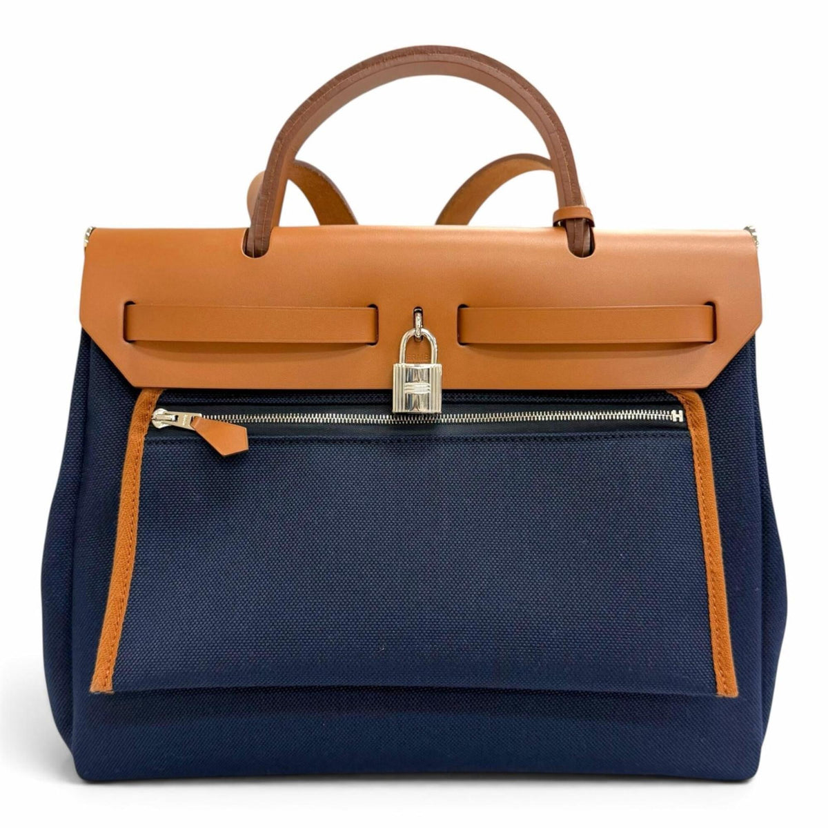 Hermes Blue Marine Handbag Shoulder Bag (Pre-Owned)
