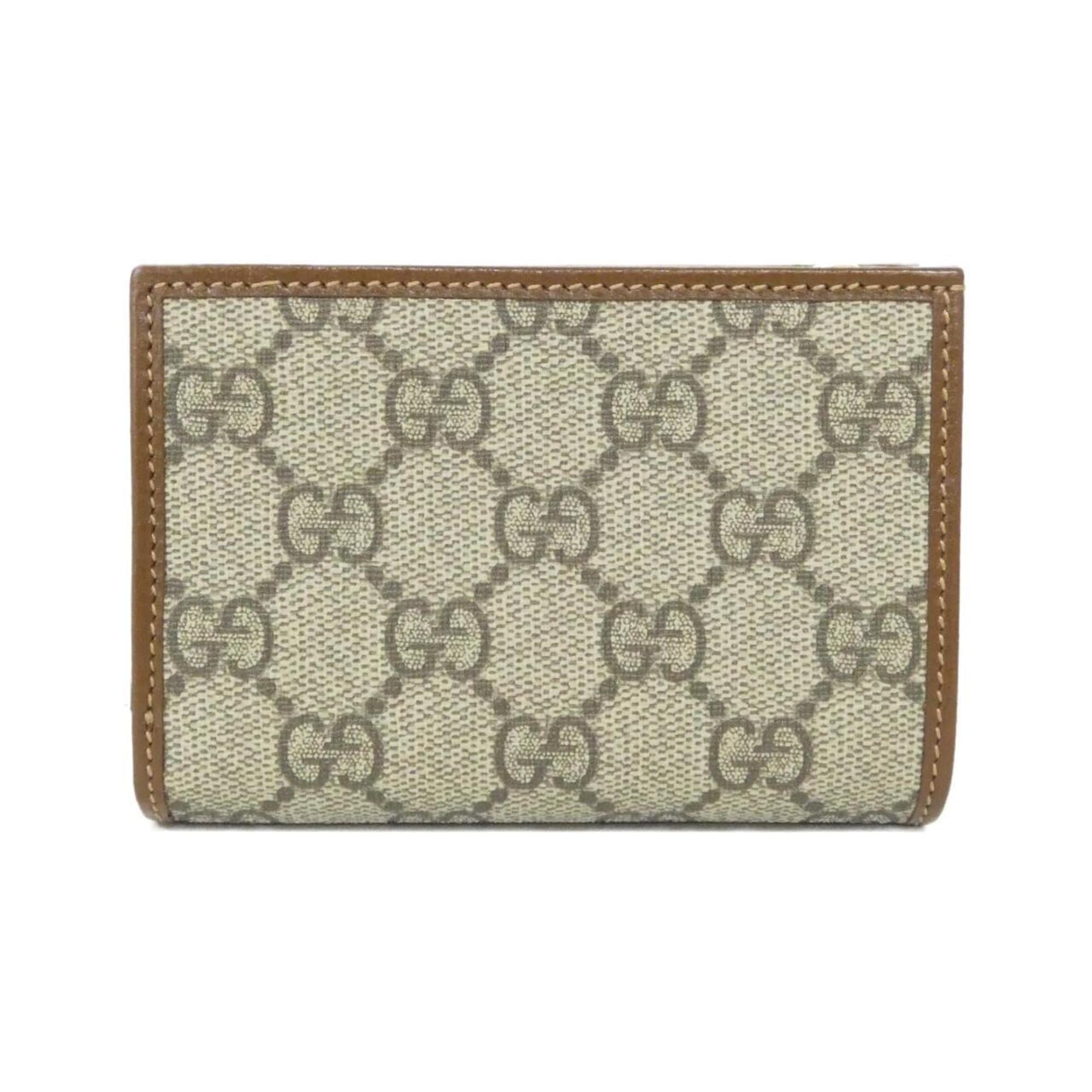 Gucci Beige Brown Gg Supreme Wallet (Bi-Fold) (Pre-Owned)