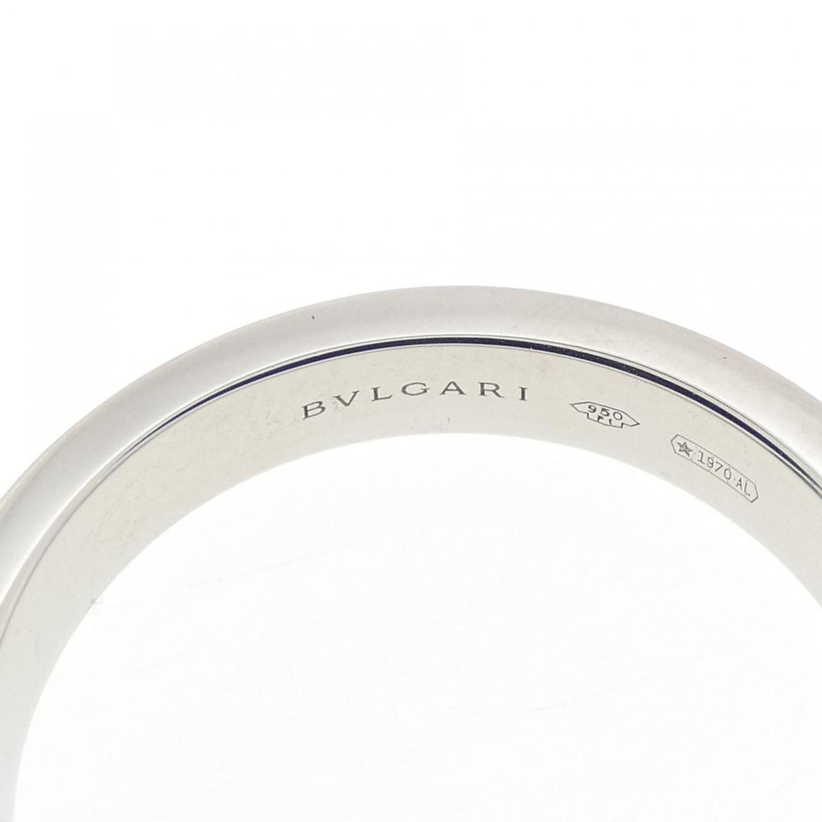 Bvlgari Platinum Platinum 950 Band Ring (Pre-Owned)