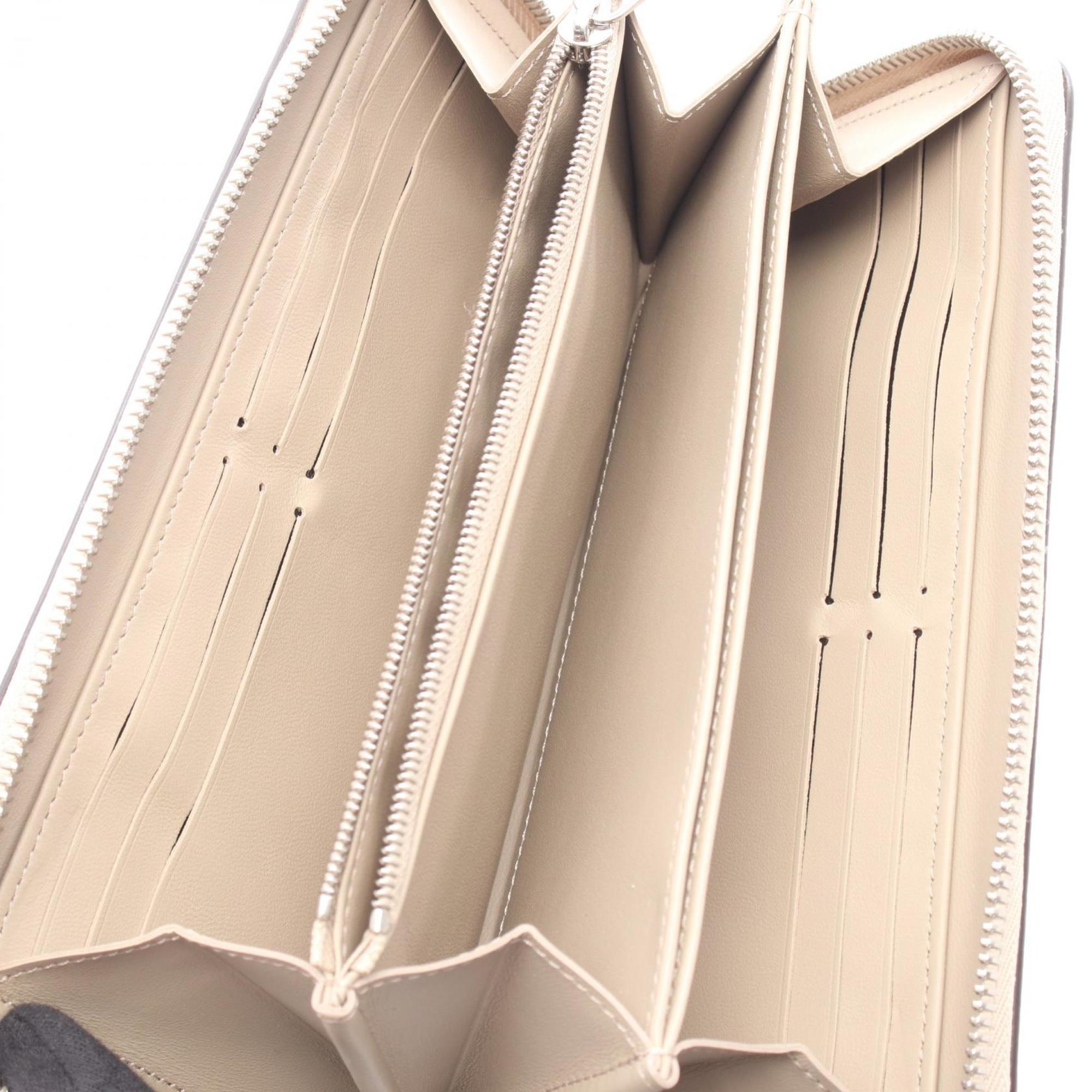 Louis Vuitton Beige Galle Mahina Leather Leather Long Wallet (Bi-Fold) (Pre-Owned)